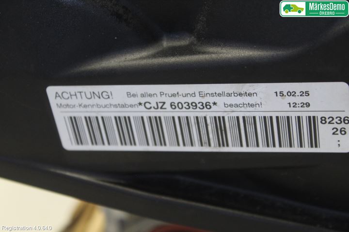 Volkswagen VW GOLF / E-GOLF VII 13-20 Topplokk Bensin
