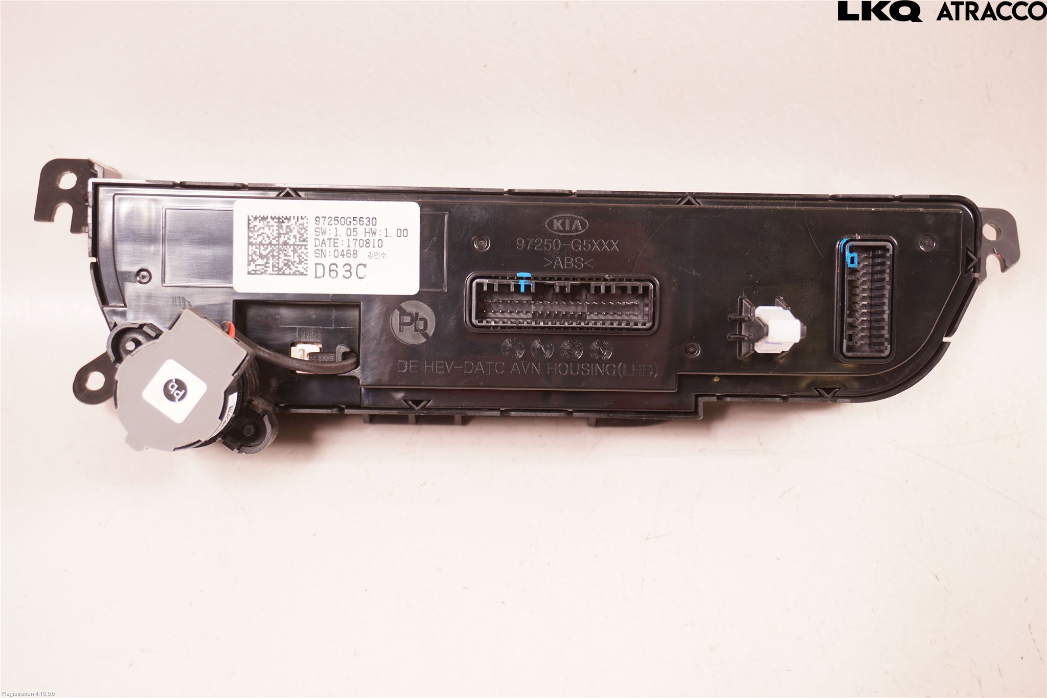 Kia NIRO (DE) 17-22 Varme Ac Betjening-Display