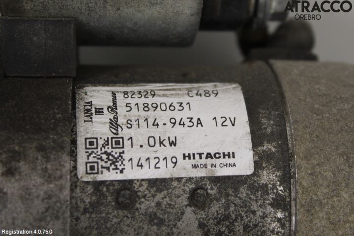 Fiat 500 07- Startmotor