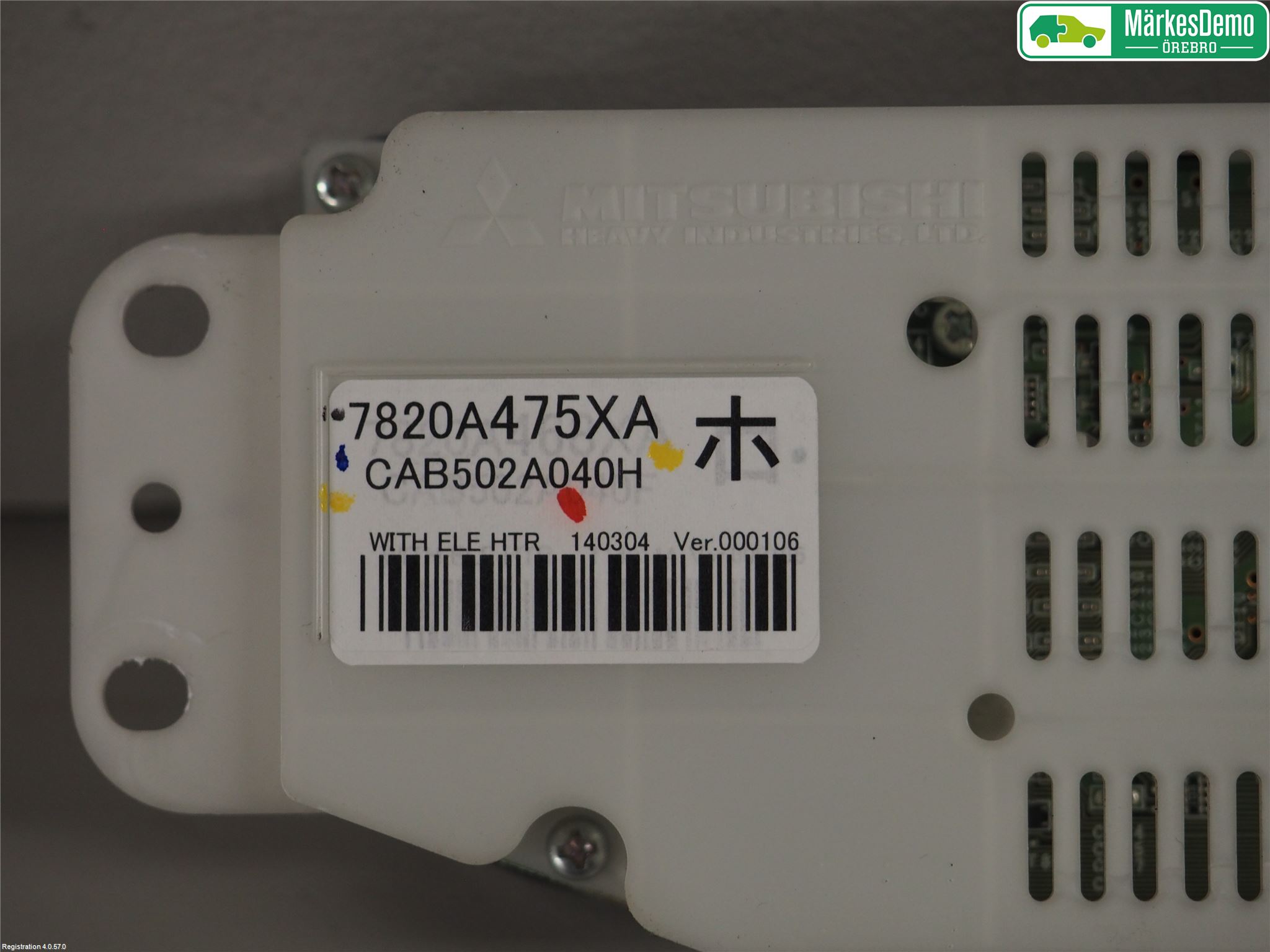 Mitsubishi OUTLANDER 13-21 Varme Ac Betjening-Display