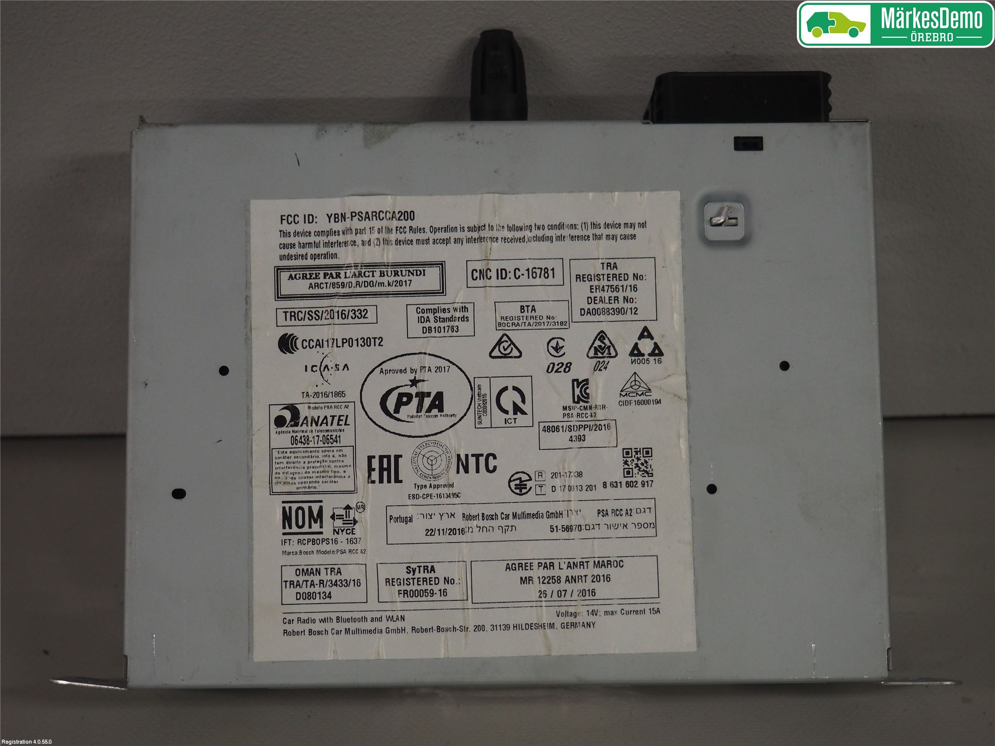 Peugeot PEUGOT 208 16-19 Stereo Radio