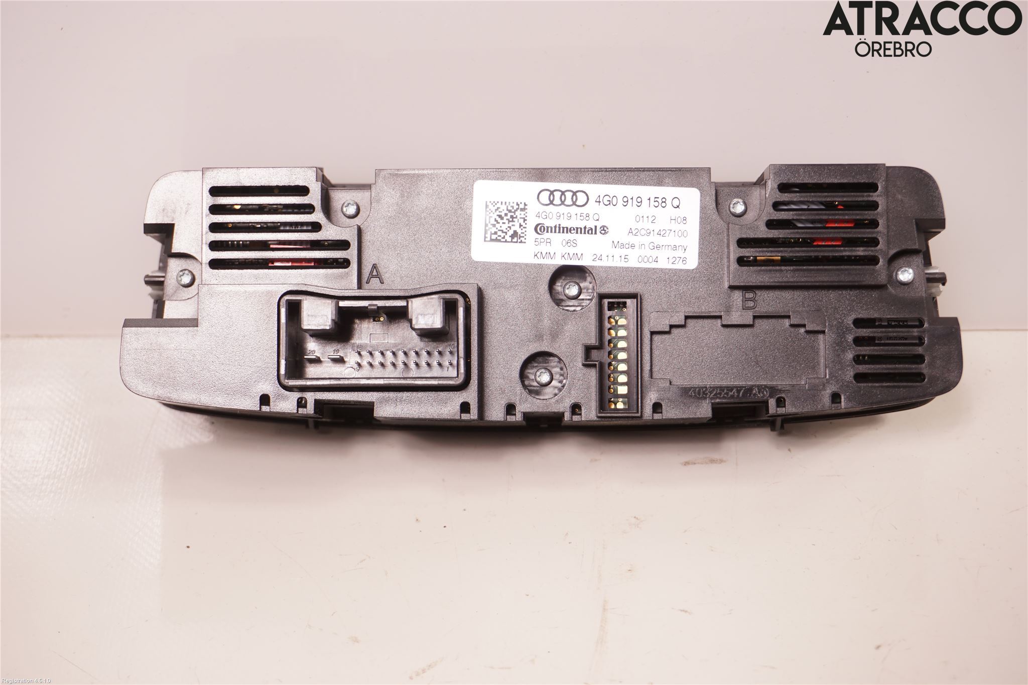 Audi A7/S7 4G 11-17 Varme Ac Betjening-Display