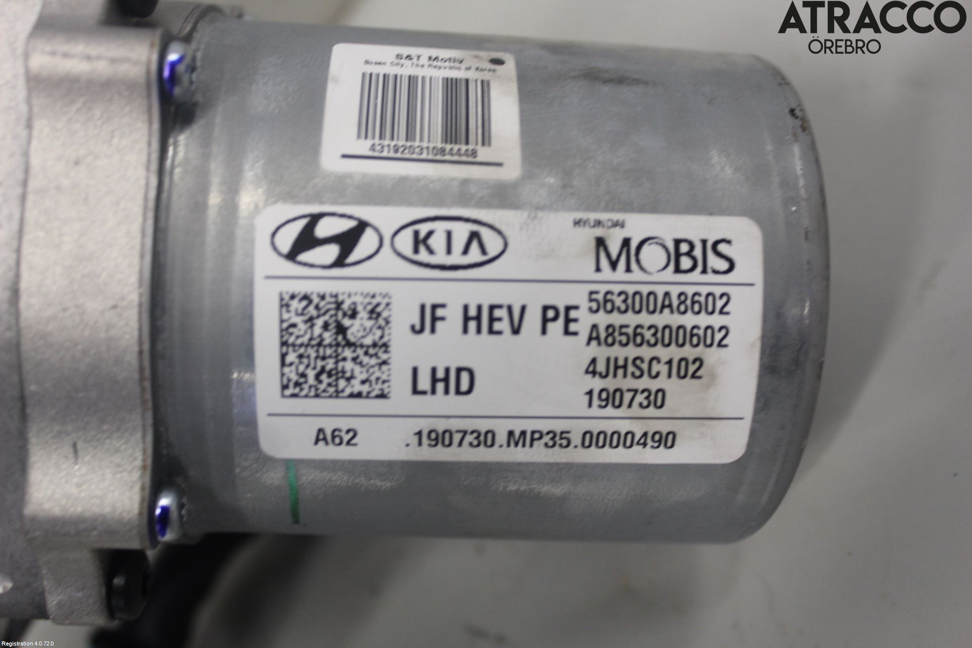 Kia OPTIMA 16-20 Rattakselaggregat Innebygd Servo