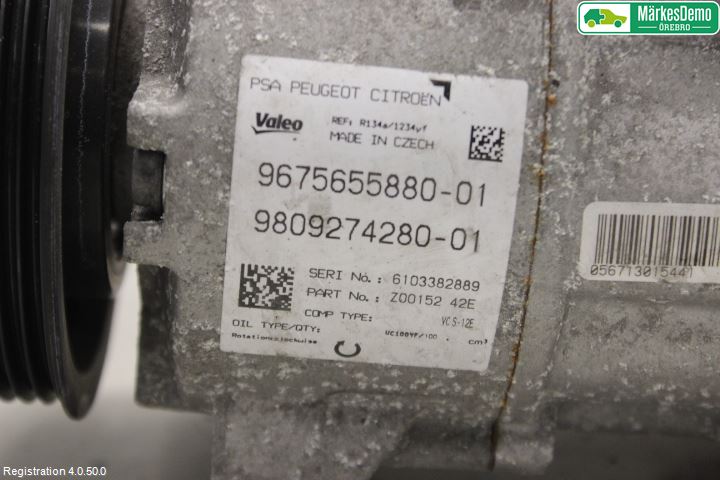 Peugeot 308 14-21 Varme Ac Kompressor
