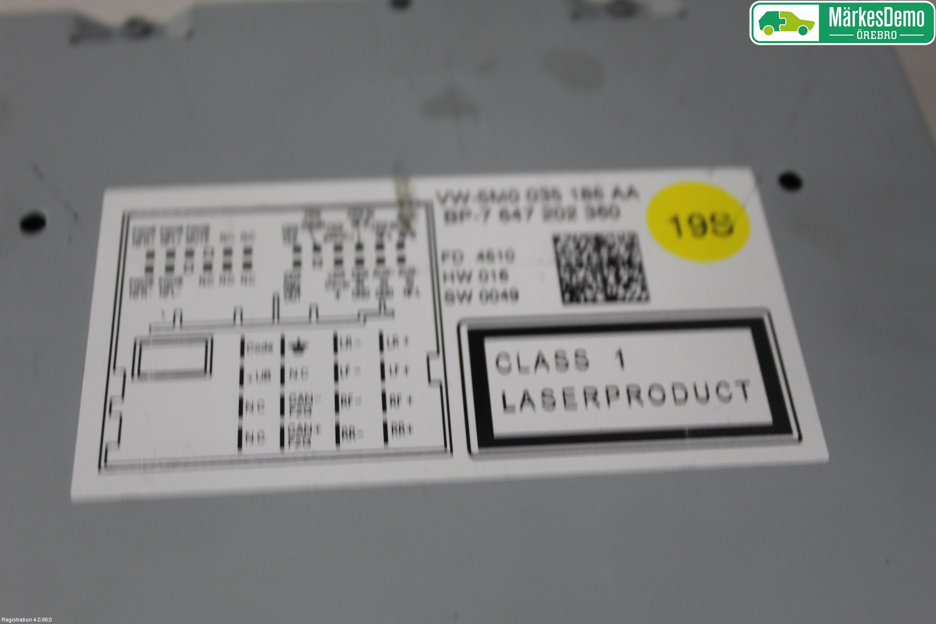 Volkswagen VW POLO 10-17 Stereo Radio Med Cd