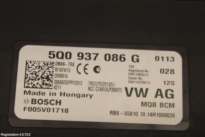 Volkswagen VW PASSAT 15-19 Styreenhet Klima
