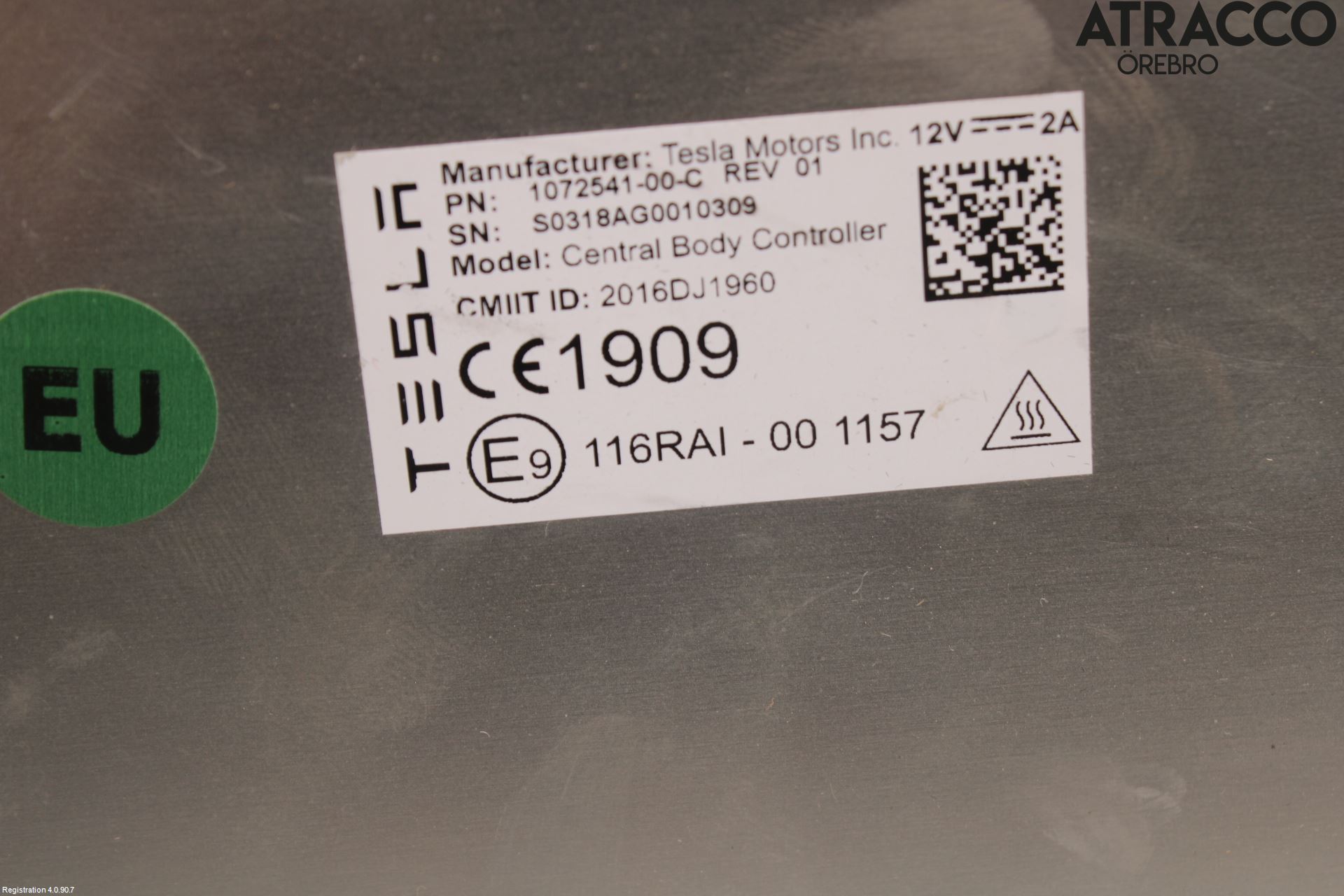 Tesla MODEL X 16- Styreenhet Klima