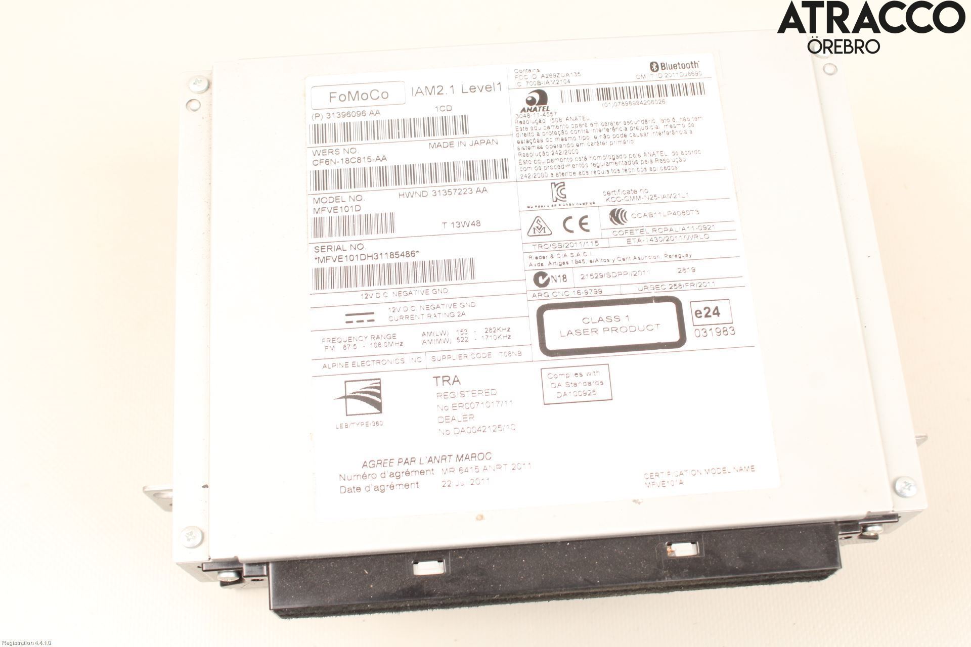 Volvo V40 12-19 Stereo Radio Med Cd