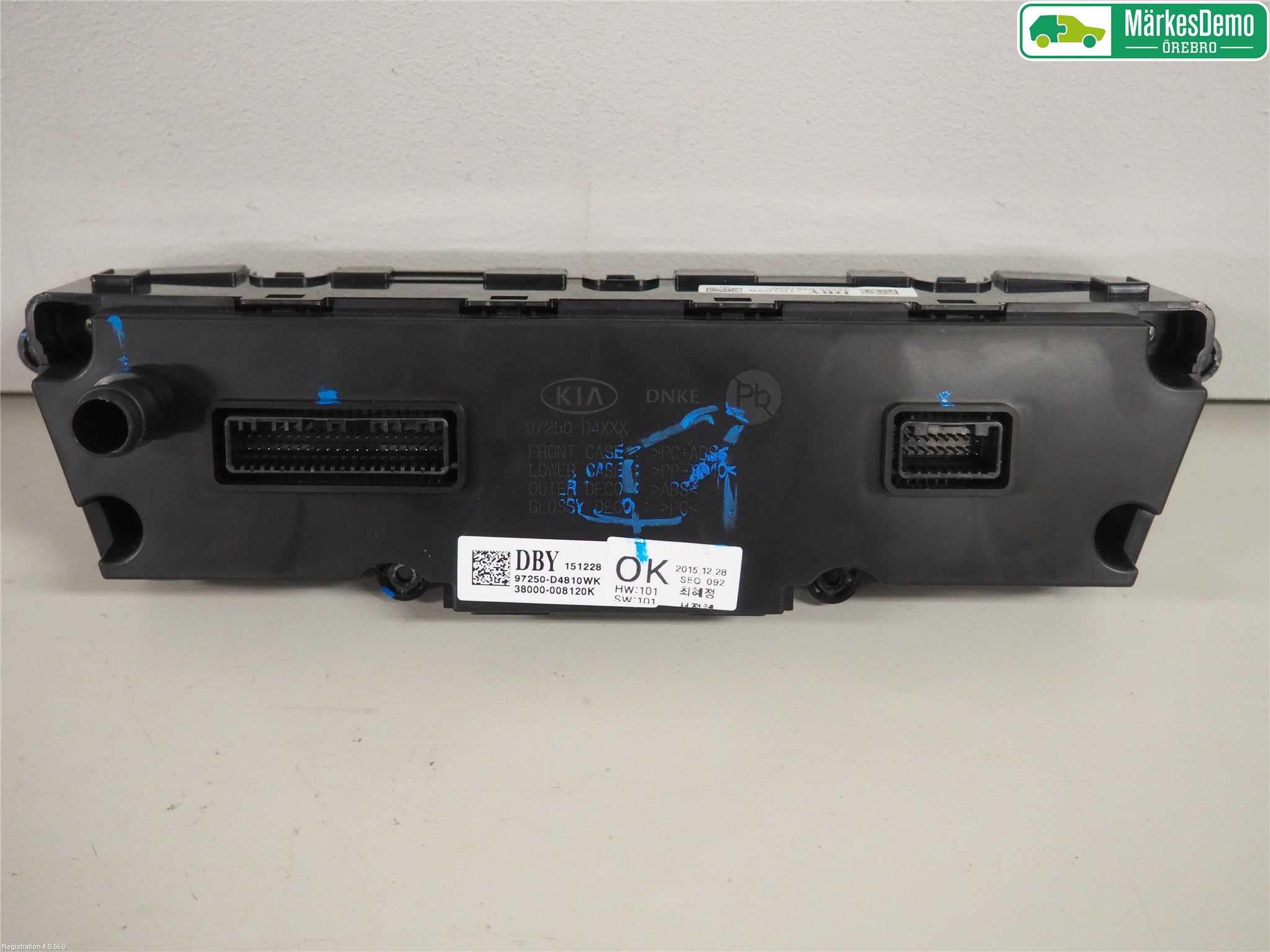 Kia OPTIMA 16-20 Varme Ac Betjening-Display