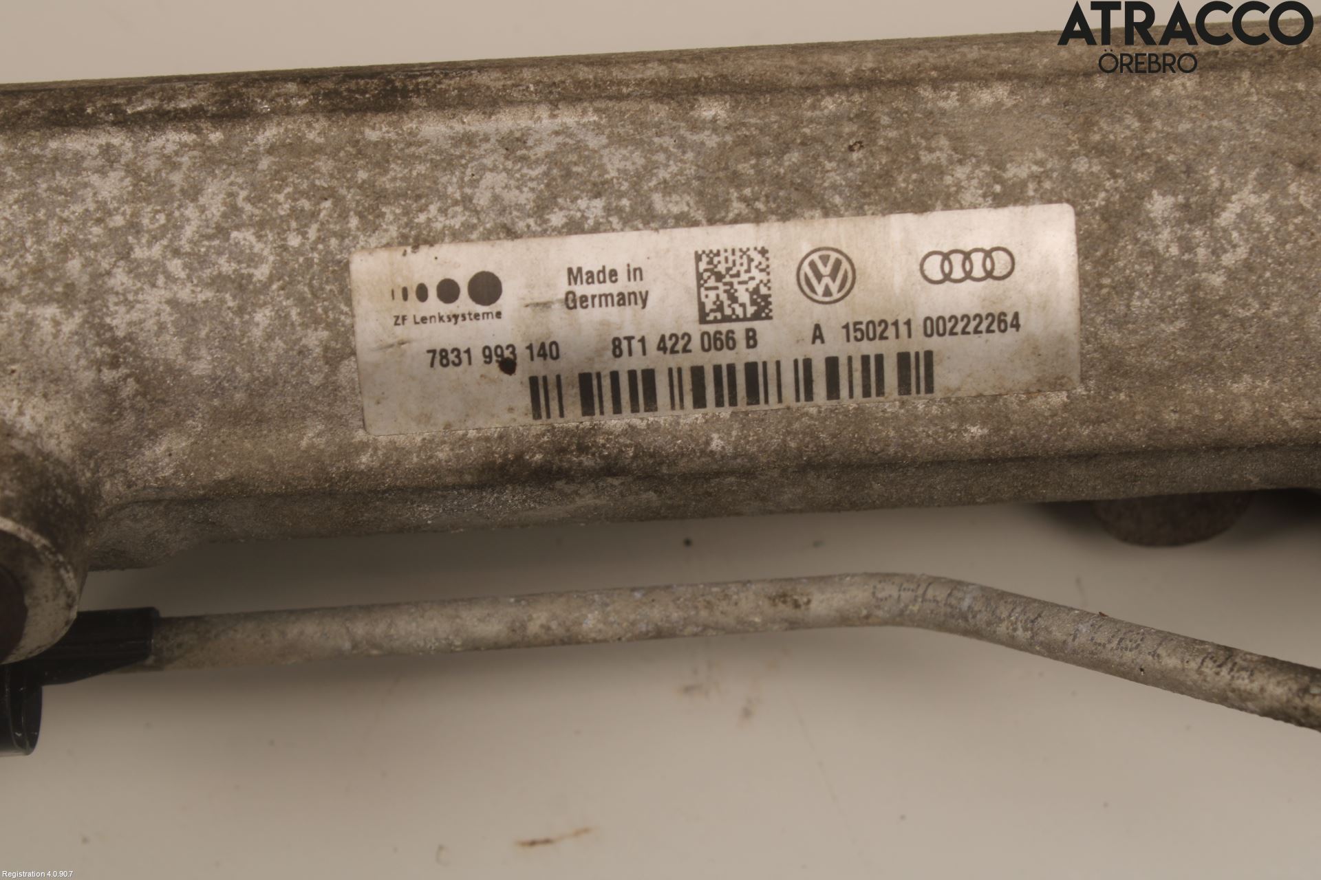 Audi A4/S4 08-11 Servo Snekke - Tannstang