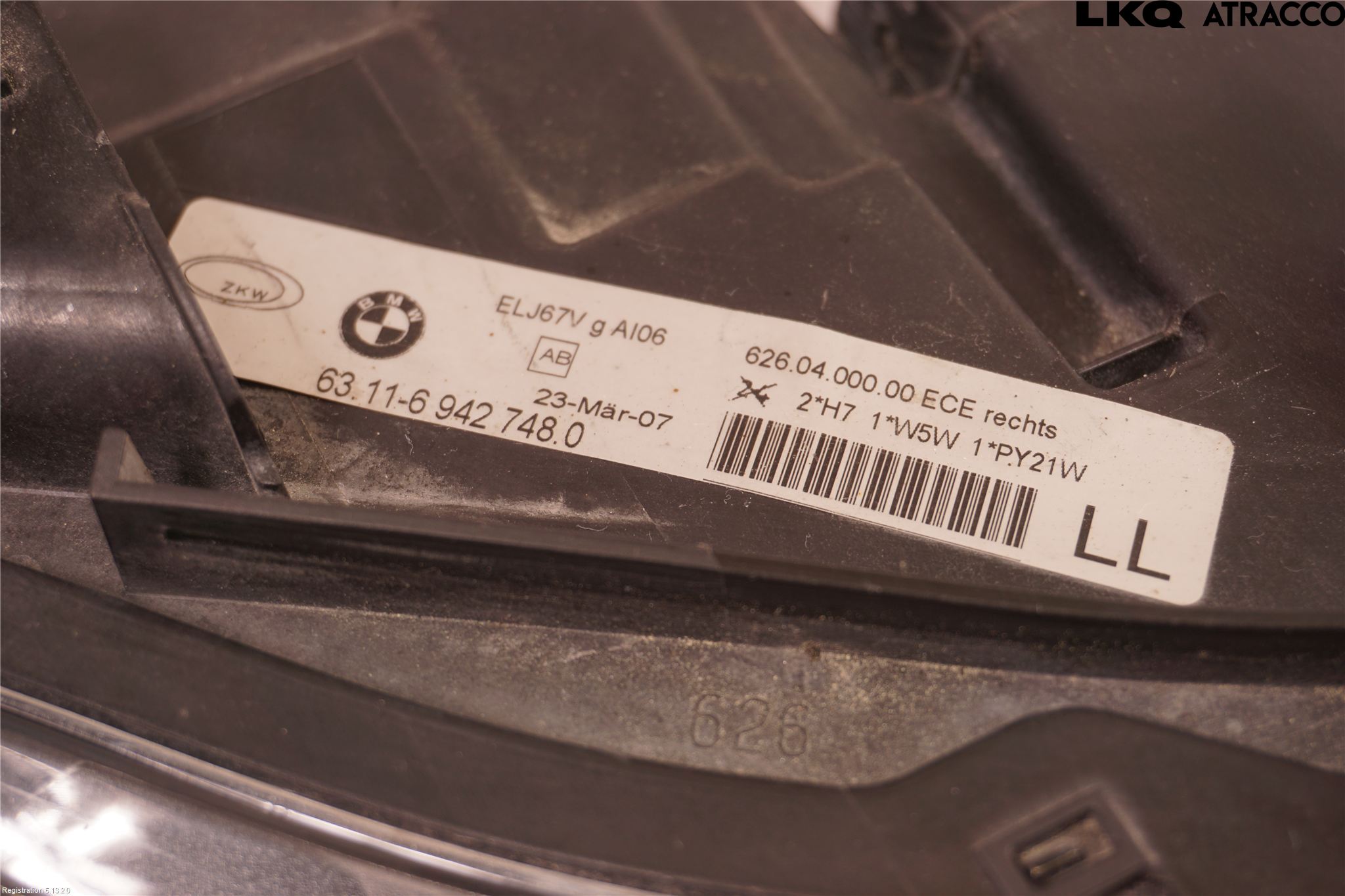 BMW 3 E90/91 SED/TOU 05-12 Frontlykt Høyre
