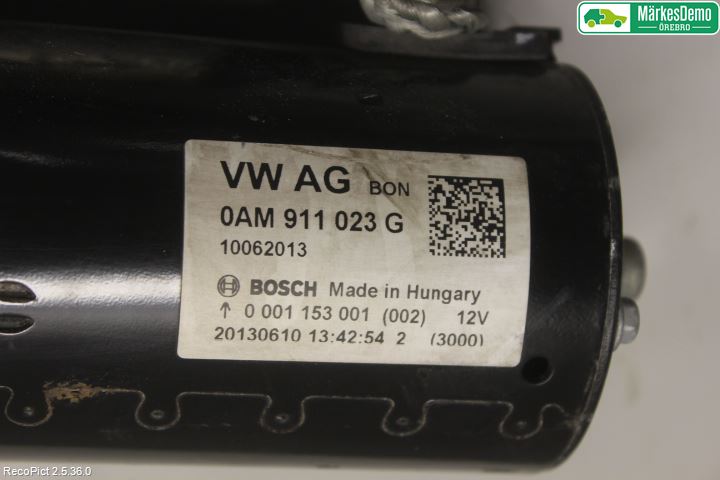 Volkswagen VW CADDY 11-15 Startmotor Diesel