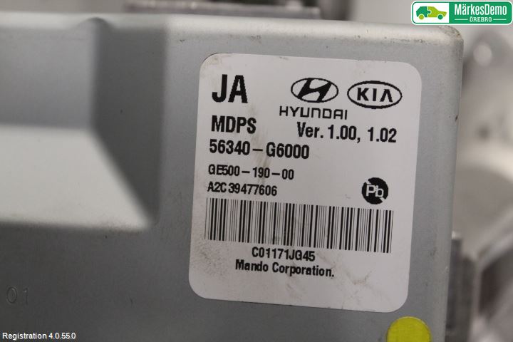 Kia PICANTO 17- Rattakselaggregat Innebygd Servo