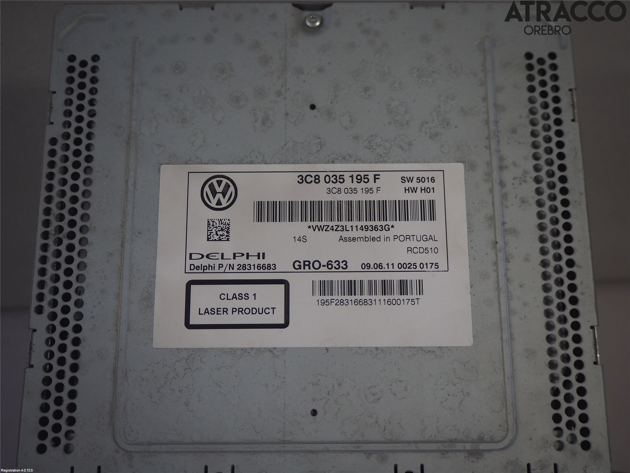 Volkswagen VW PASSAT 11-14 Stereo Radio Med Cd