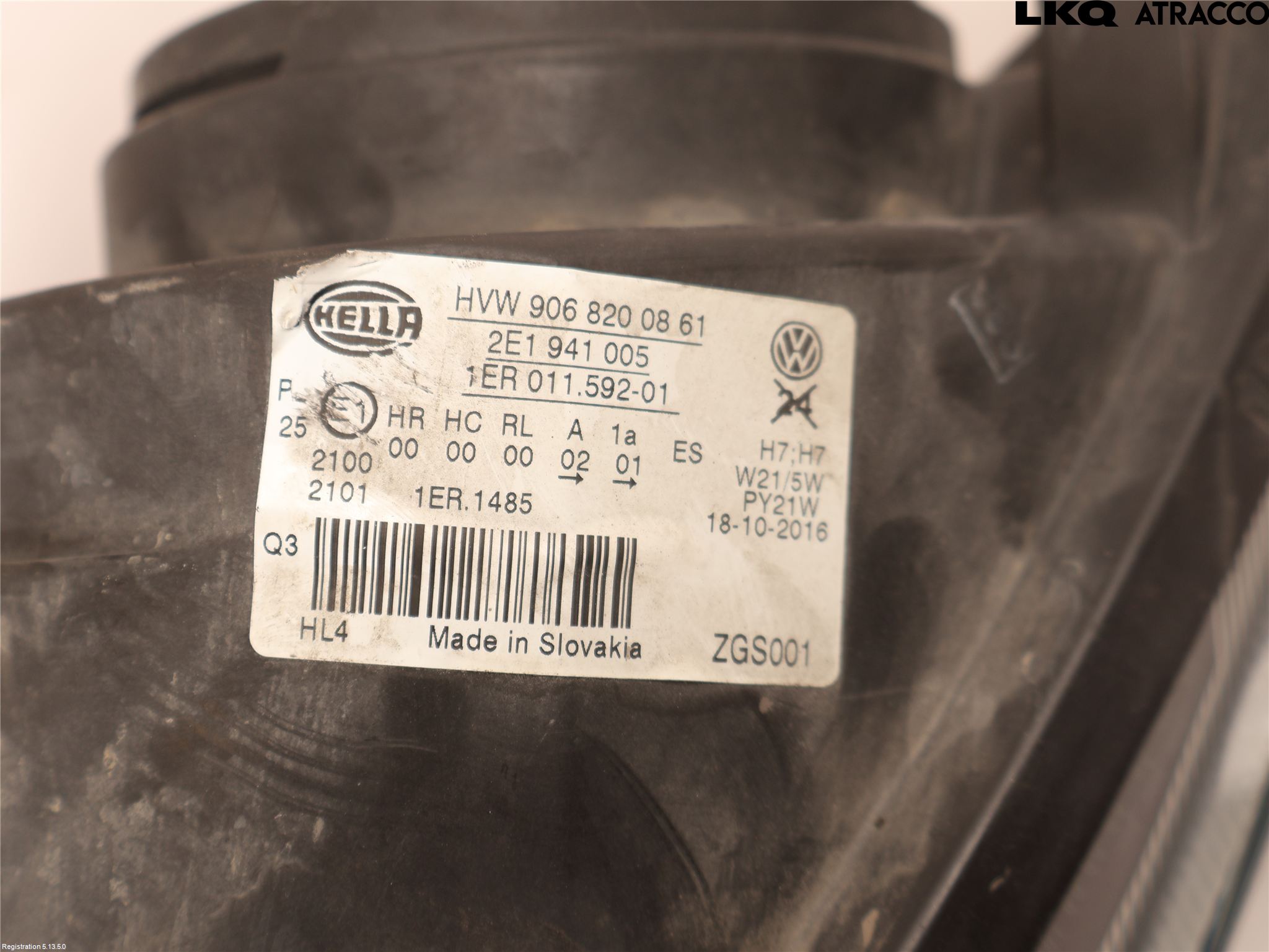 Volkswagen VW CRAFTER 06-16 Frontlykt Venstre