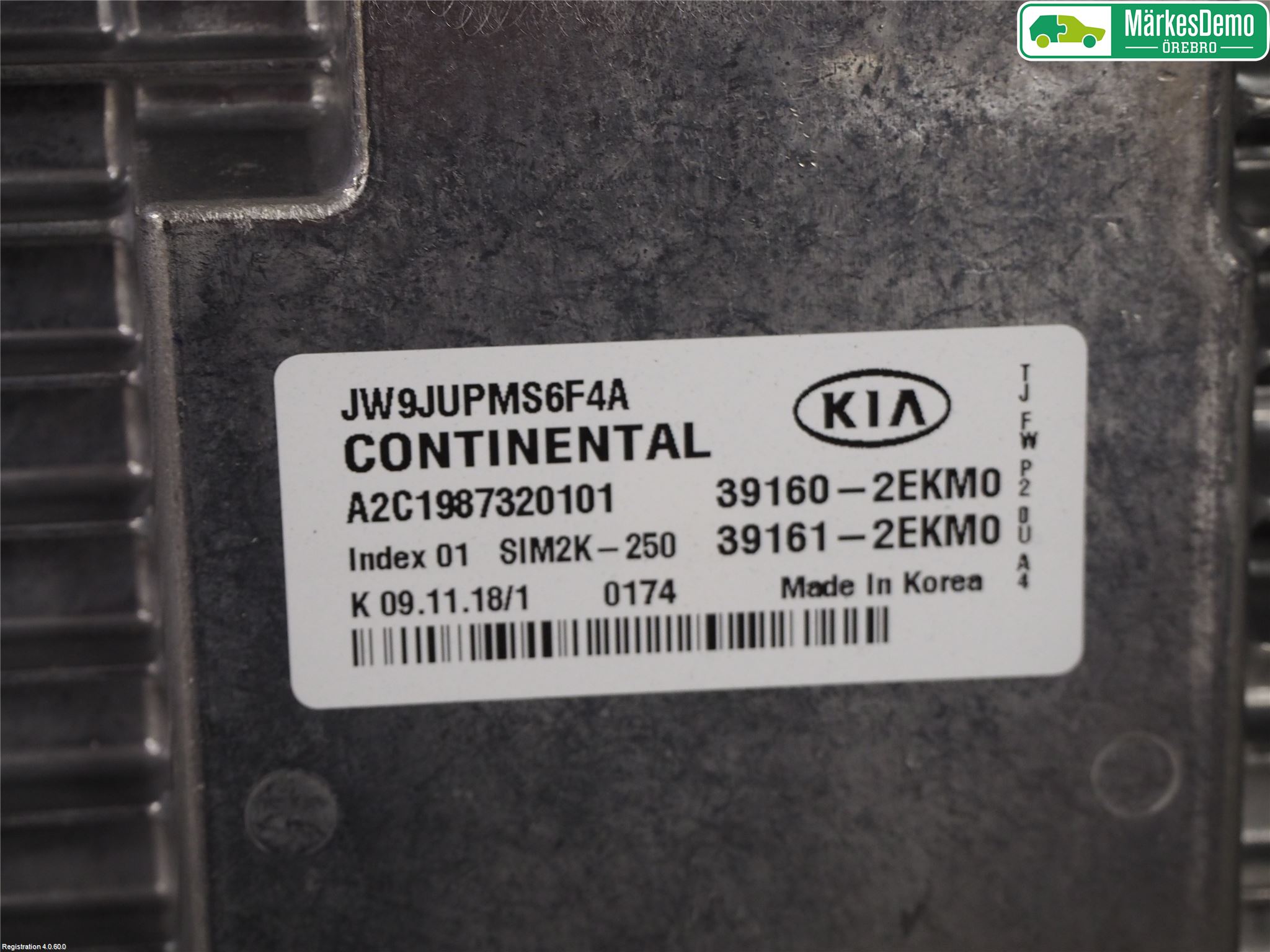 Kia OPTIMA 16-20 Styreenhet Innsprøytning