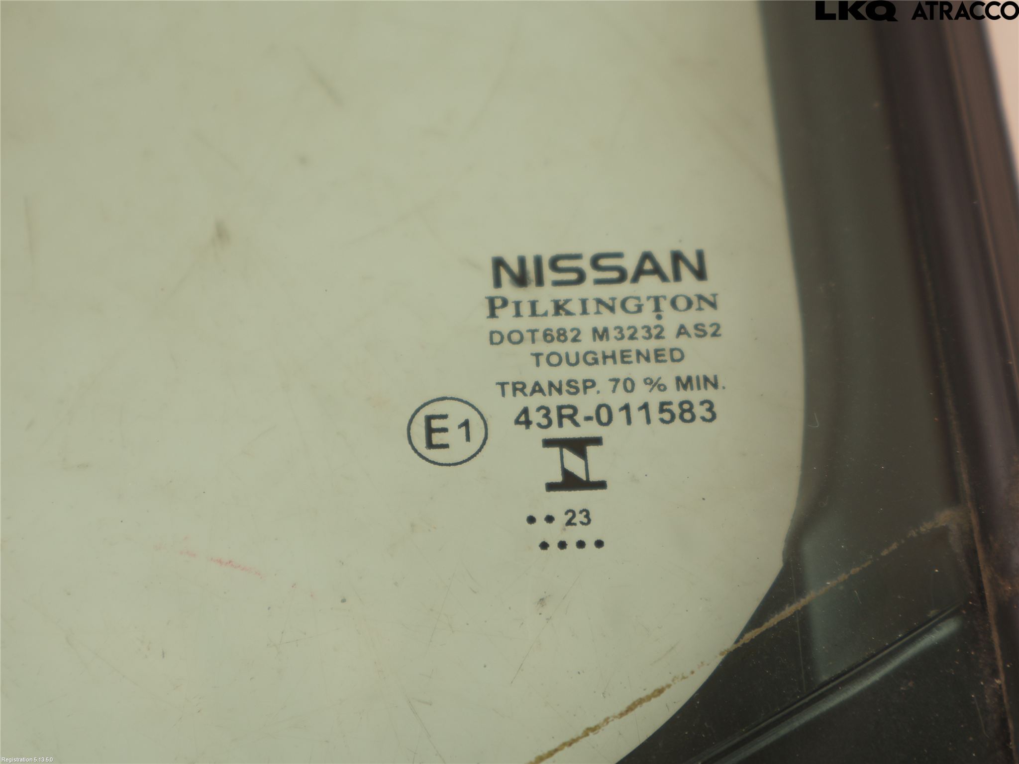 Nissan LEAF 18- Dørrute Bak Vens Trekant 4D