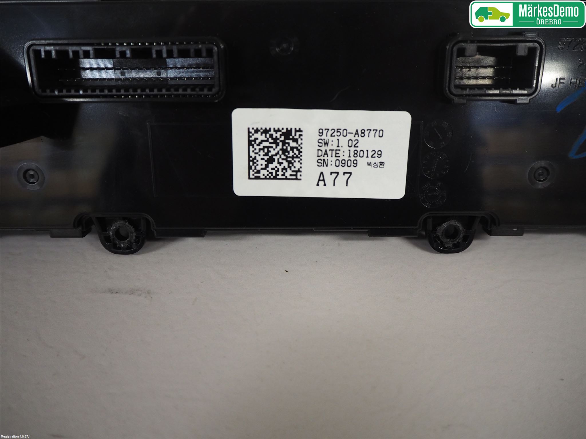 Kia OPTIMA 16-20 Varme Ac Betjening-Display