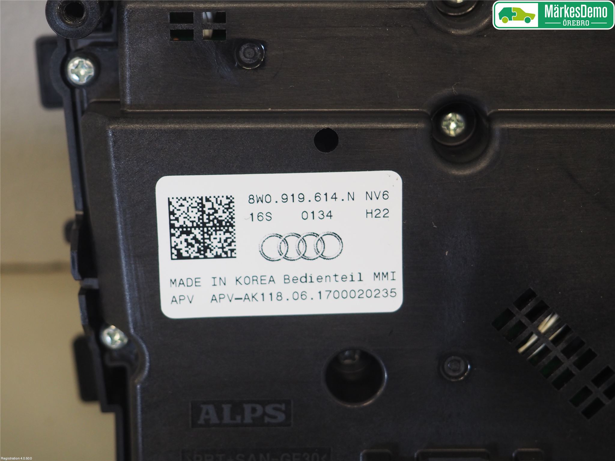 Audi A4/S4 B9 16-19 Stereo Radio Med Cd