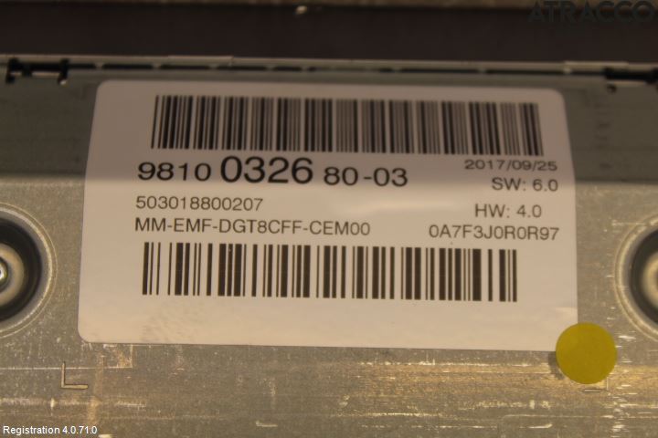 Peugeot 3008 17-24 Instr Skjerm Dvd-Gps-Ac-Tlf