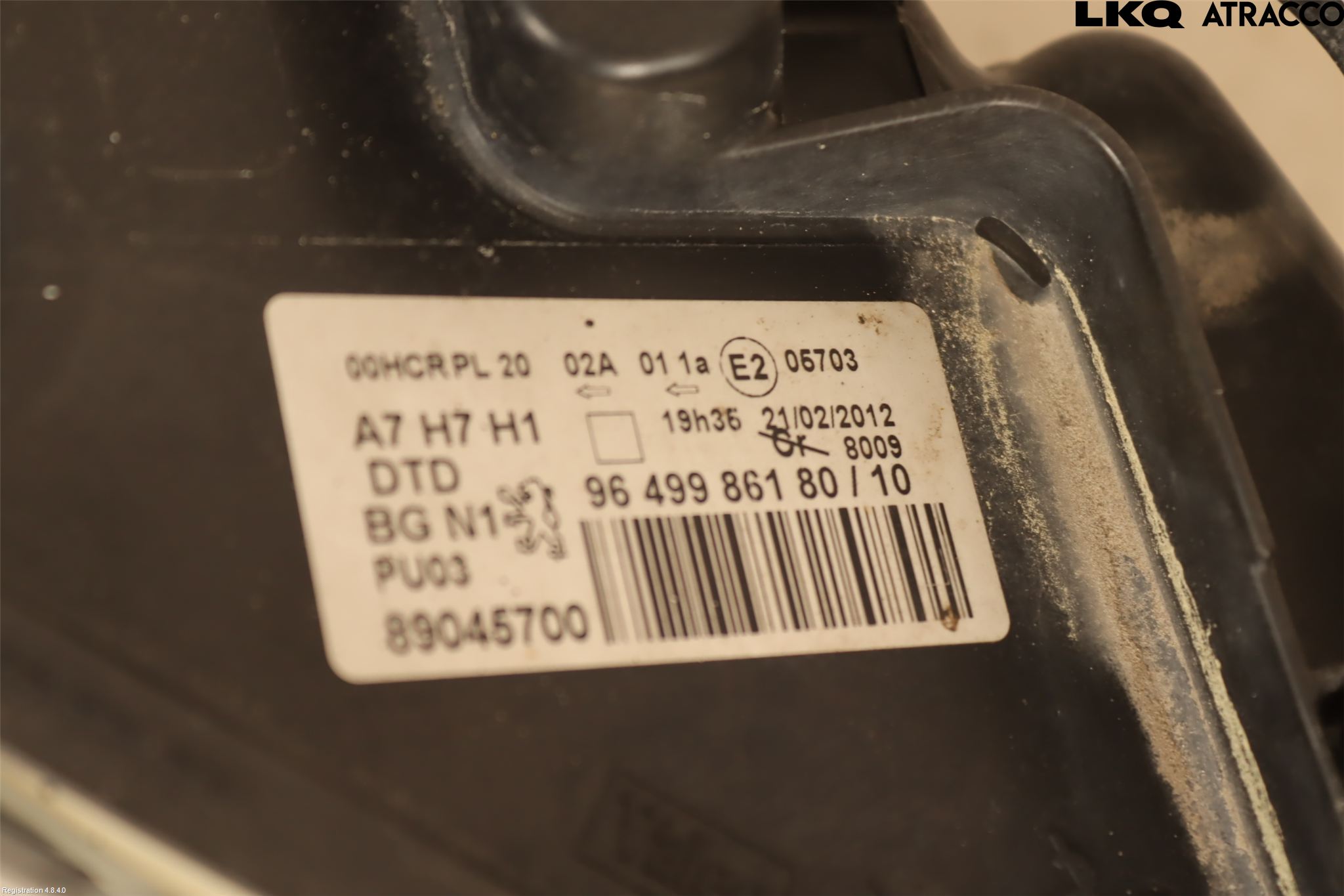 Peugeot 207 Frontlykt Høyre