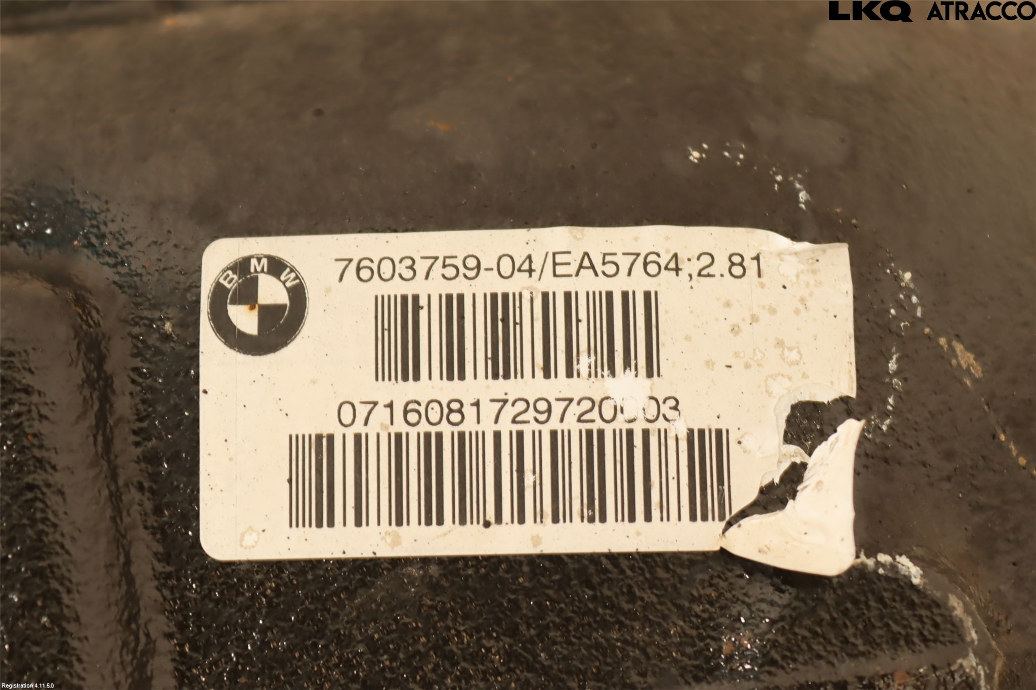 BMW 1 F20/F21 11-19 Bakaksel Kardang Bak -Diff
