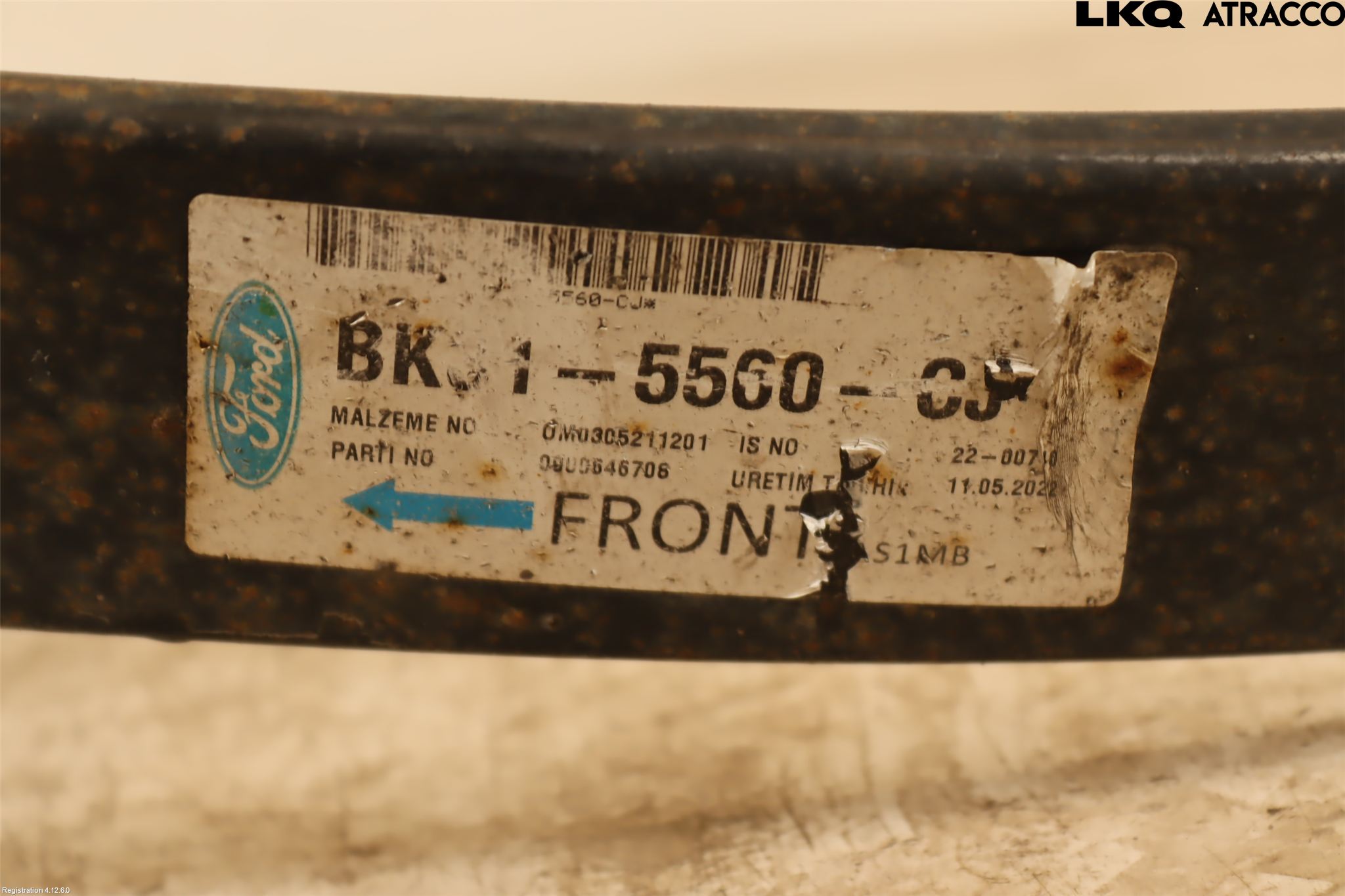 Ford TRANSIT SKÅP/BUSS 14-22 Fjær Bak Blad