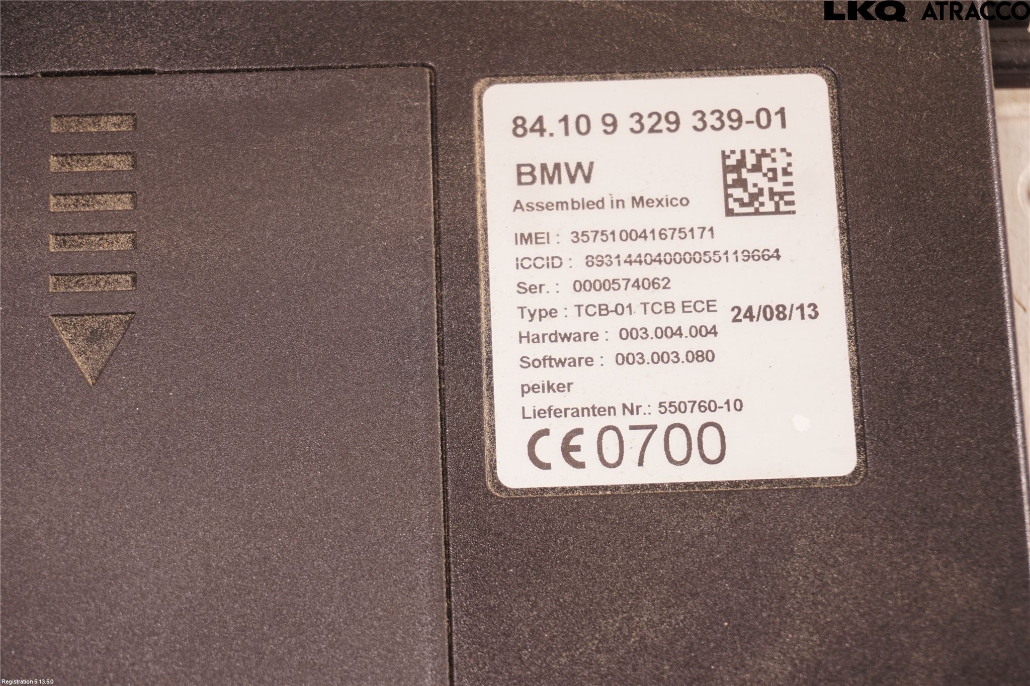 BMW 5 F10/F11/F18 09-17 Styreenhet Øvrig