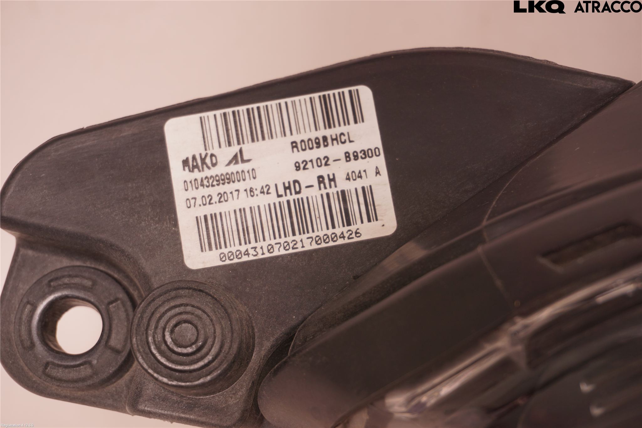 Hyundai i10 BA 17-20 Frontlykt Høyre