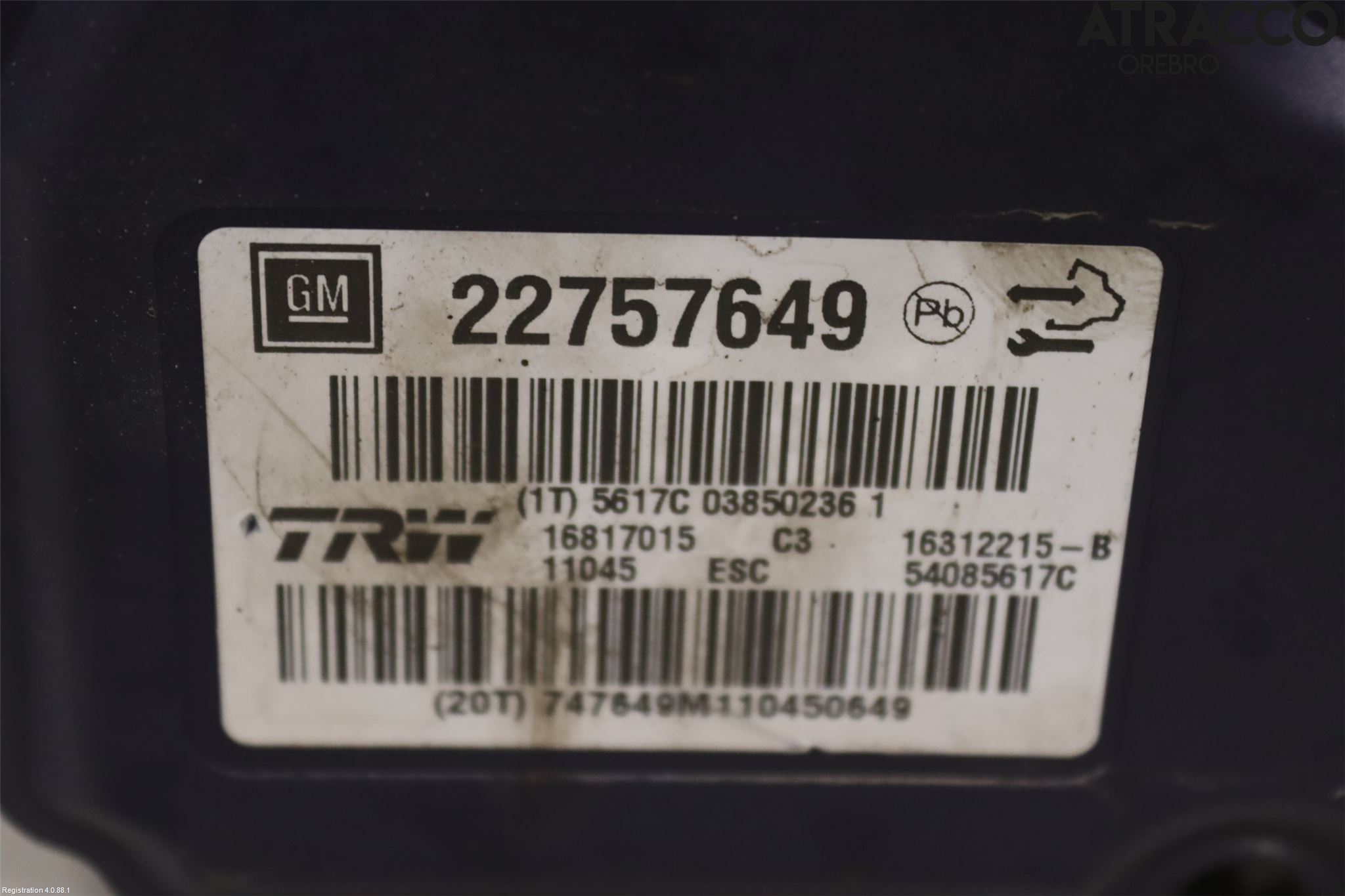 Opel INSIGNIA 09-16 Abs Hydraulikkaggregat