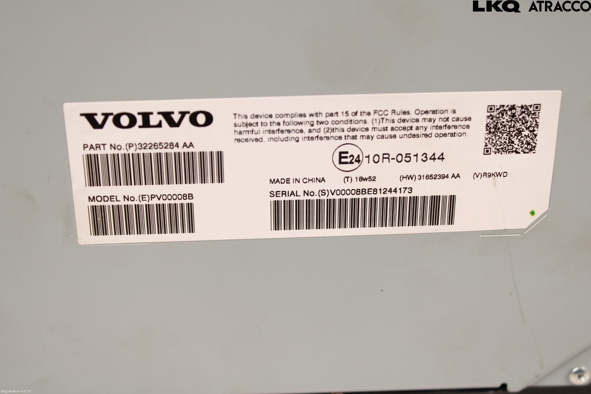 Volvo V60 19- Stereo Forsterker