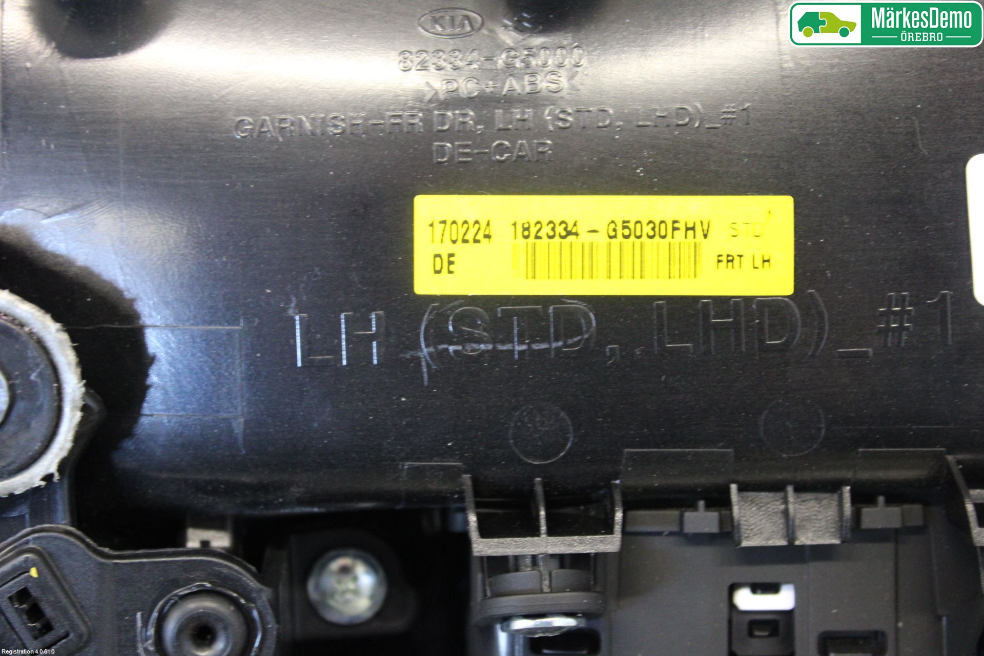 Kia NIRO (DE) 17-22 Innr Dørtrekk Venstre