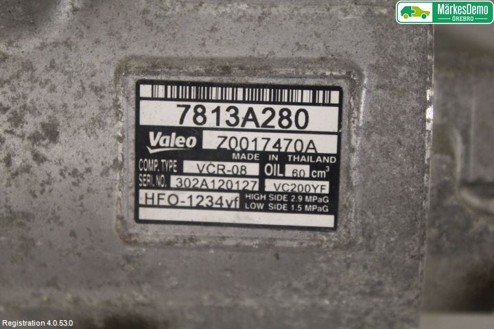 Mitsubishi SPACE STAR 13- Varme Ac Kompressor