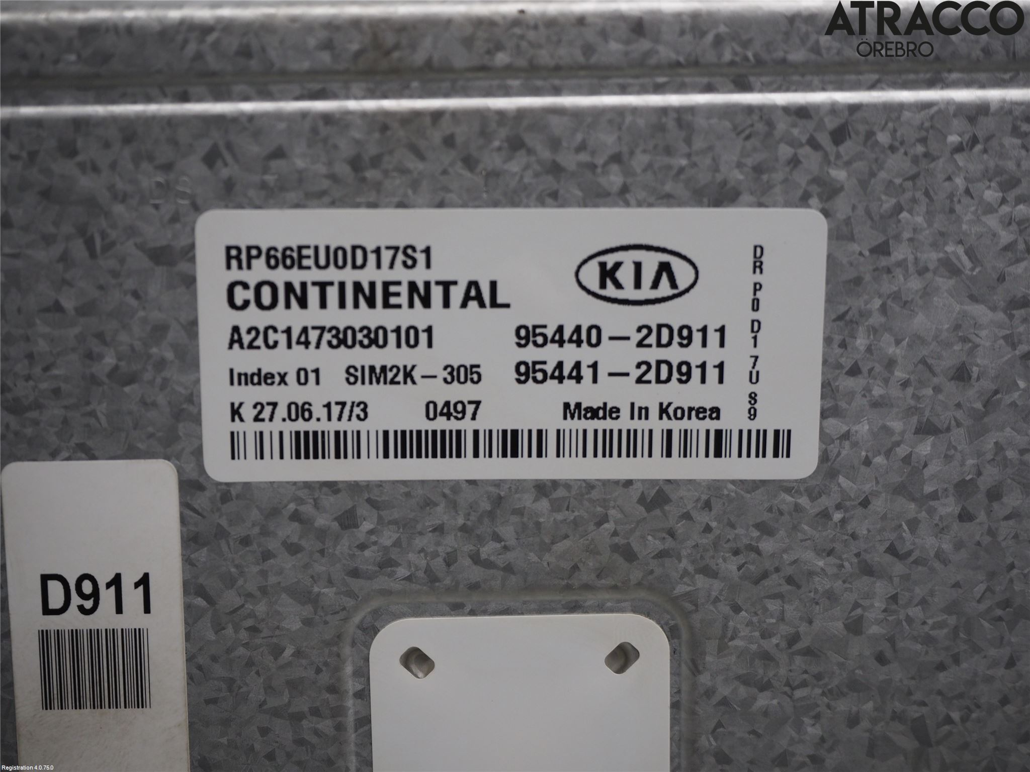 Kia CARENS III 13-19 Styreenhet Gearkasse