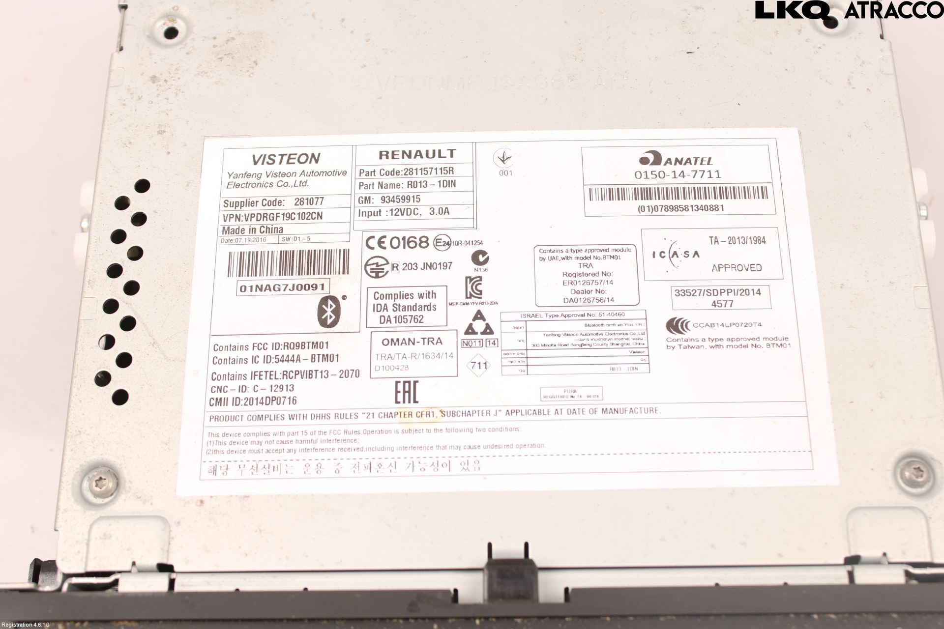 Nissan NV300 16-22 Stereo Radio