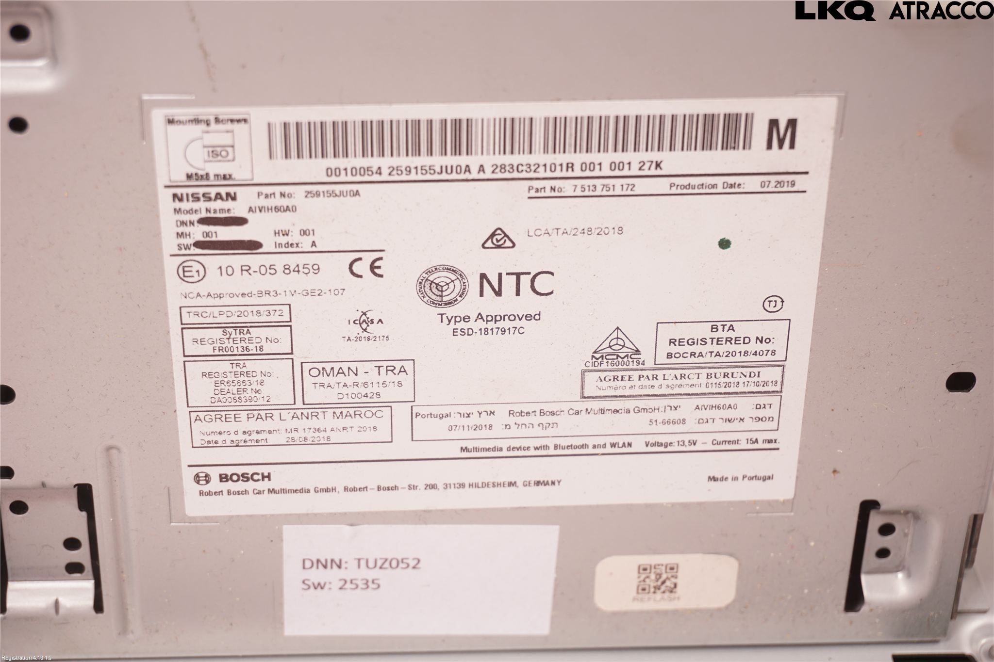 Nissan NAVARA, TREK-1 17-21 Gps Navigator