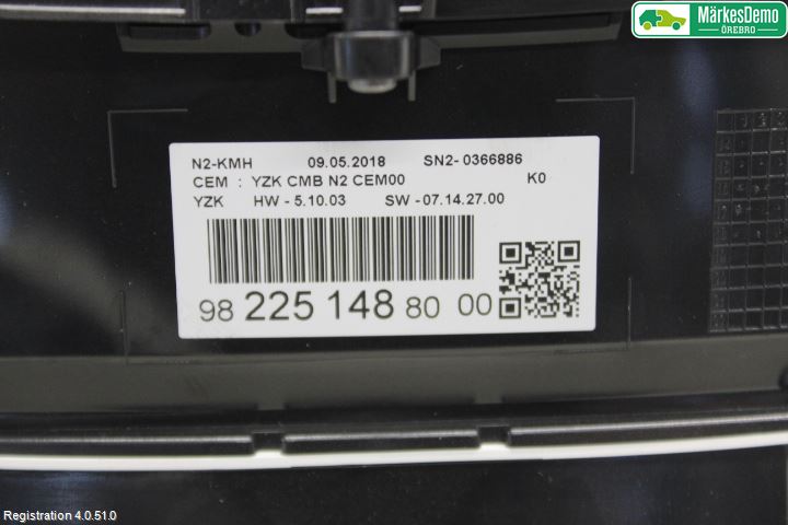 Peugeot EXPERT/E-EXPERT 17- Instr Kombinert