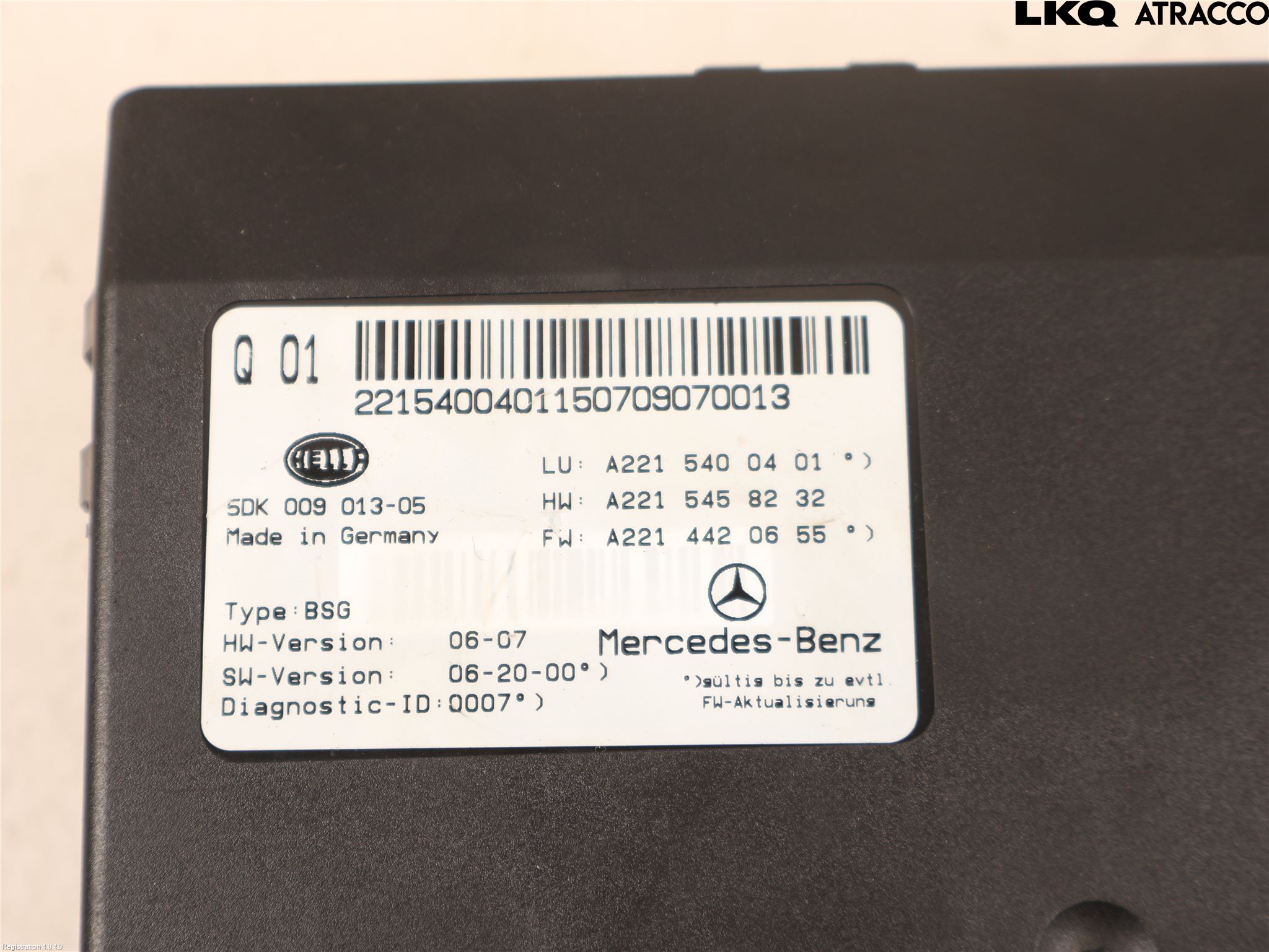 Mercedes-Benz MB S-KLASS (W221) 05-13 Styreenhet Øvrig