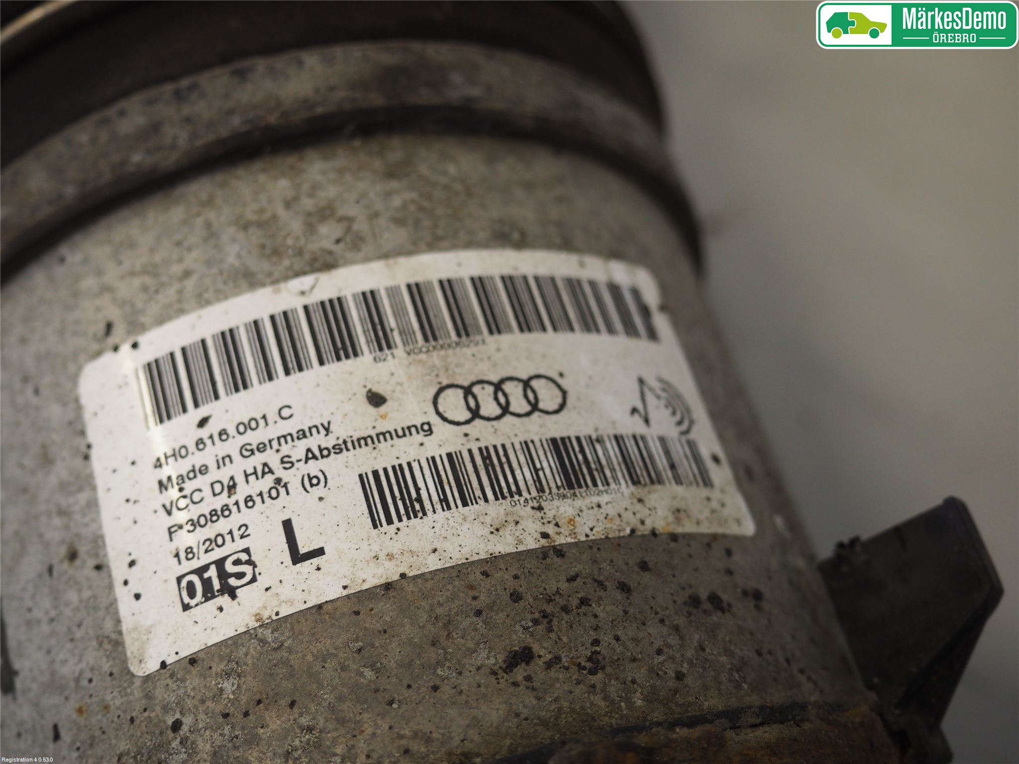 Audi A8/S8 4H 10-17 Fjærbein Bak Venstre