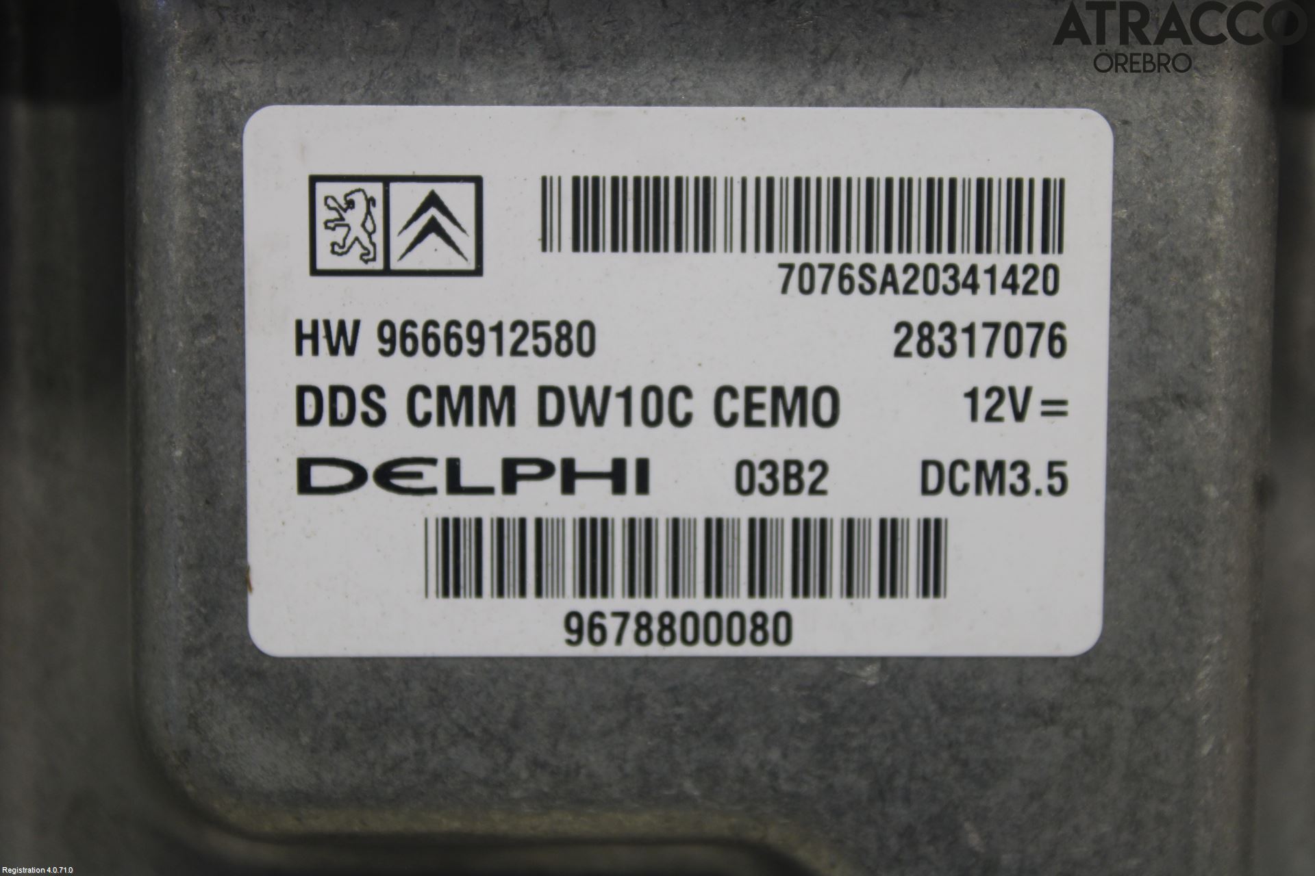 Citroen C4 GRAND PICASSO 07-13 Styreenhet Innsprøytning