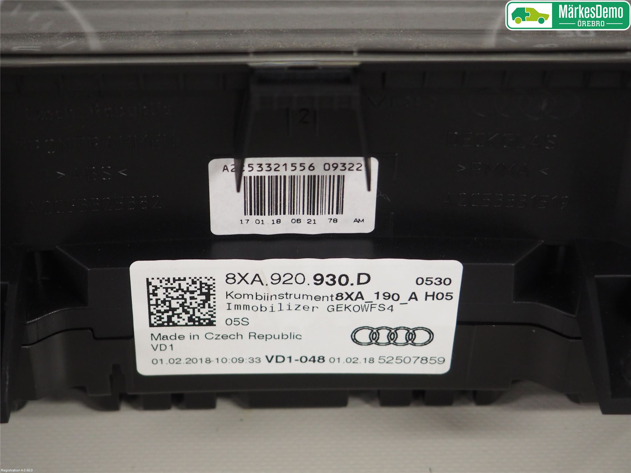 Audi A1/S1 11-18 Instr Kombinert