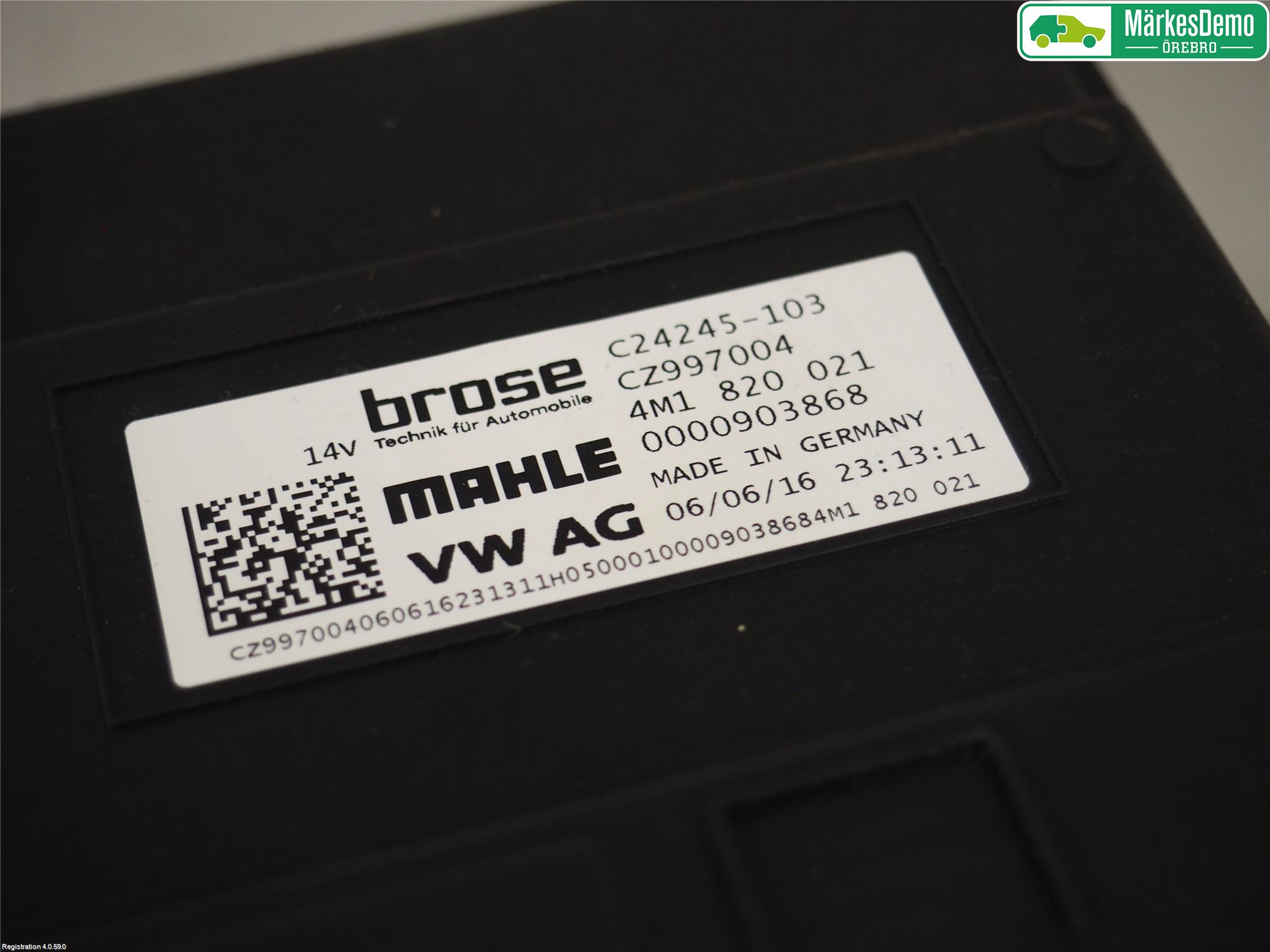 Audi A4/S4 B9 16-19 Varme Ac Varmeapparatvifte