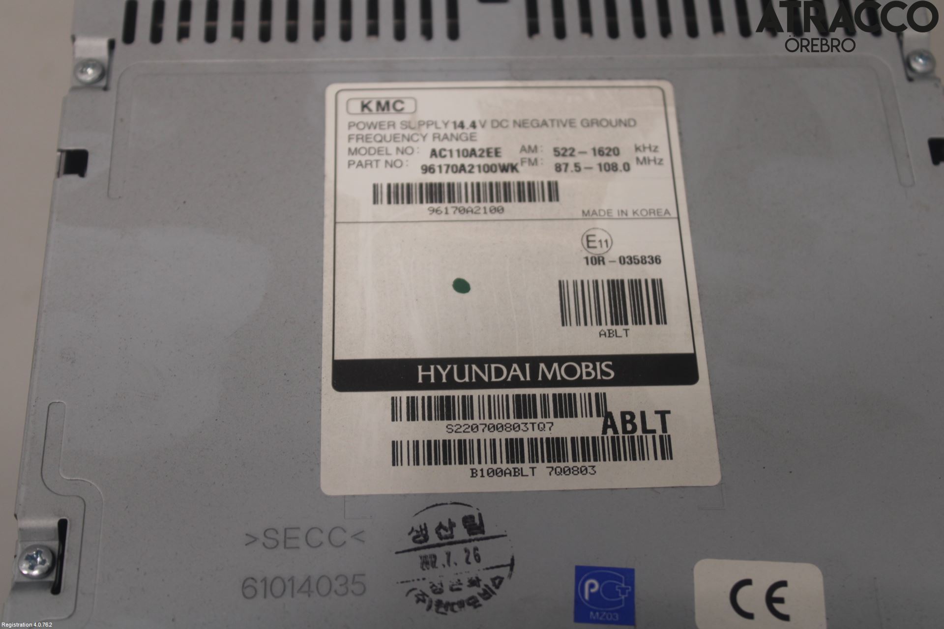 Kia CEED 12-18 Stereo Radio Med Cd