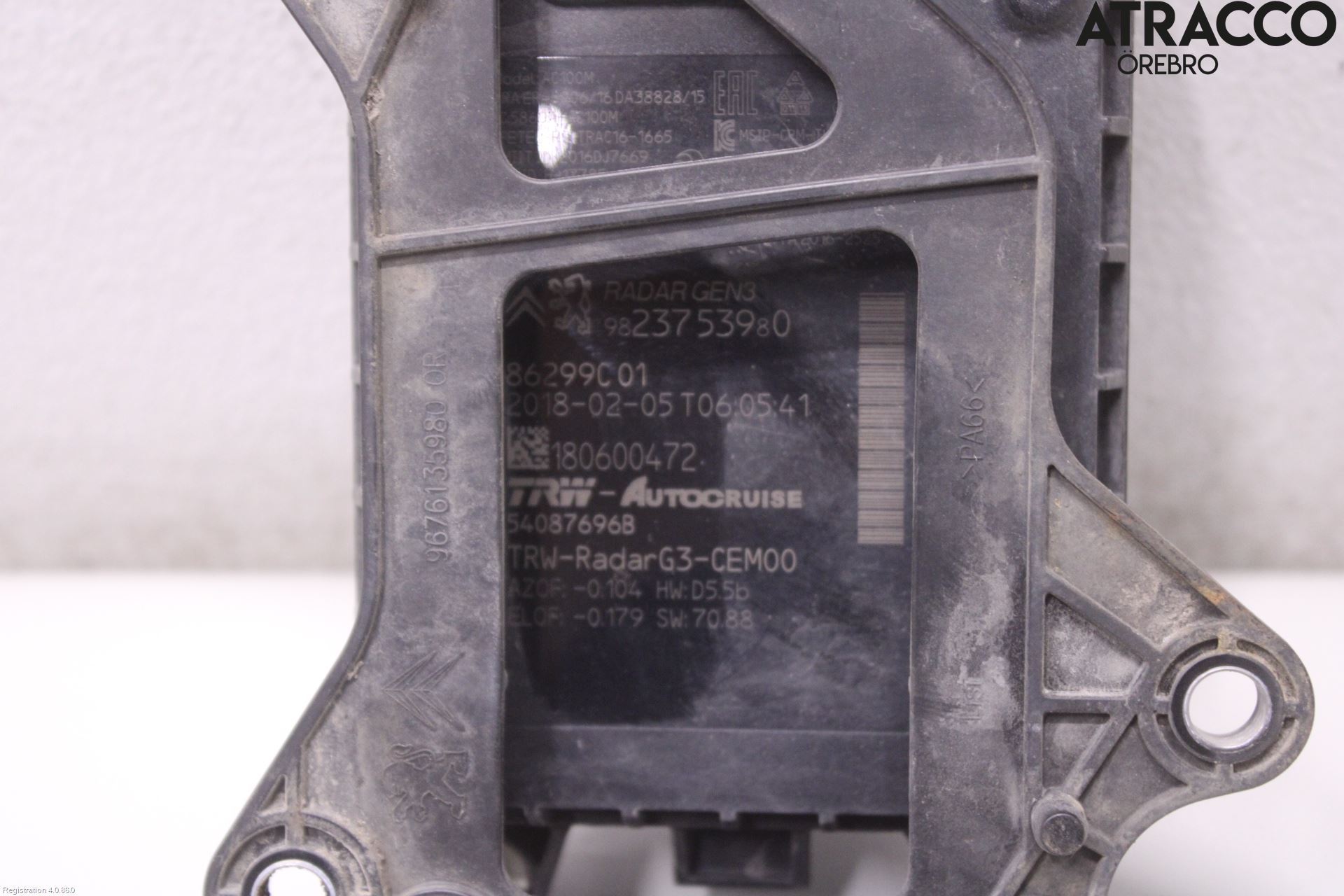 Peugeot 308 14-21 Sensor Kollisjonsbeskyttelse