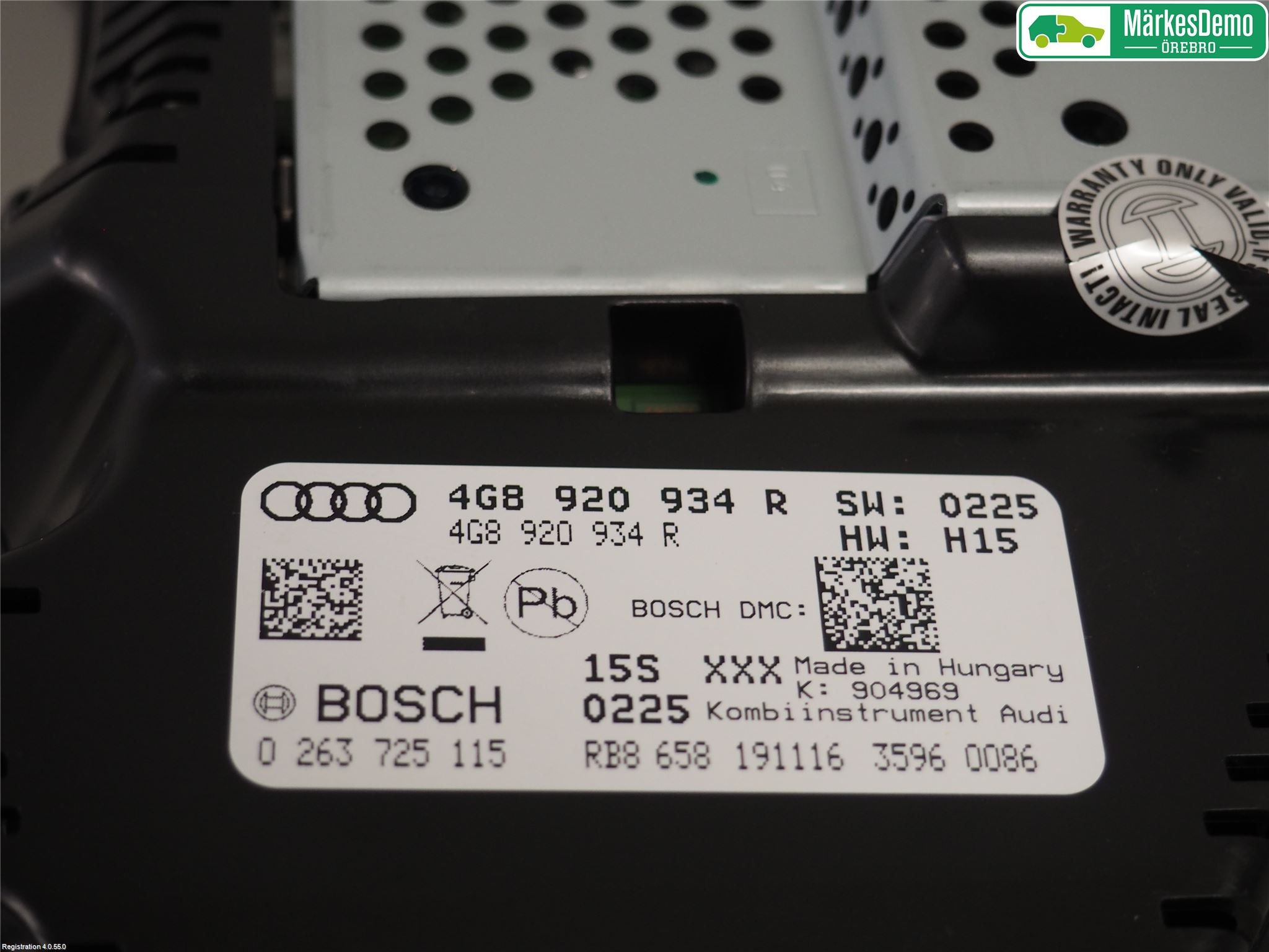 Audi A6/S6 4G 11-18 Instr Kombinert