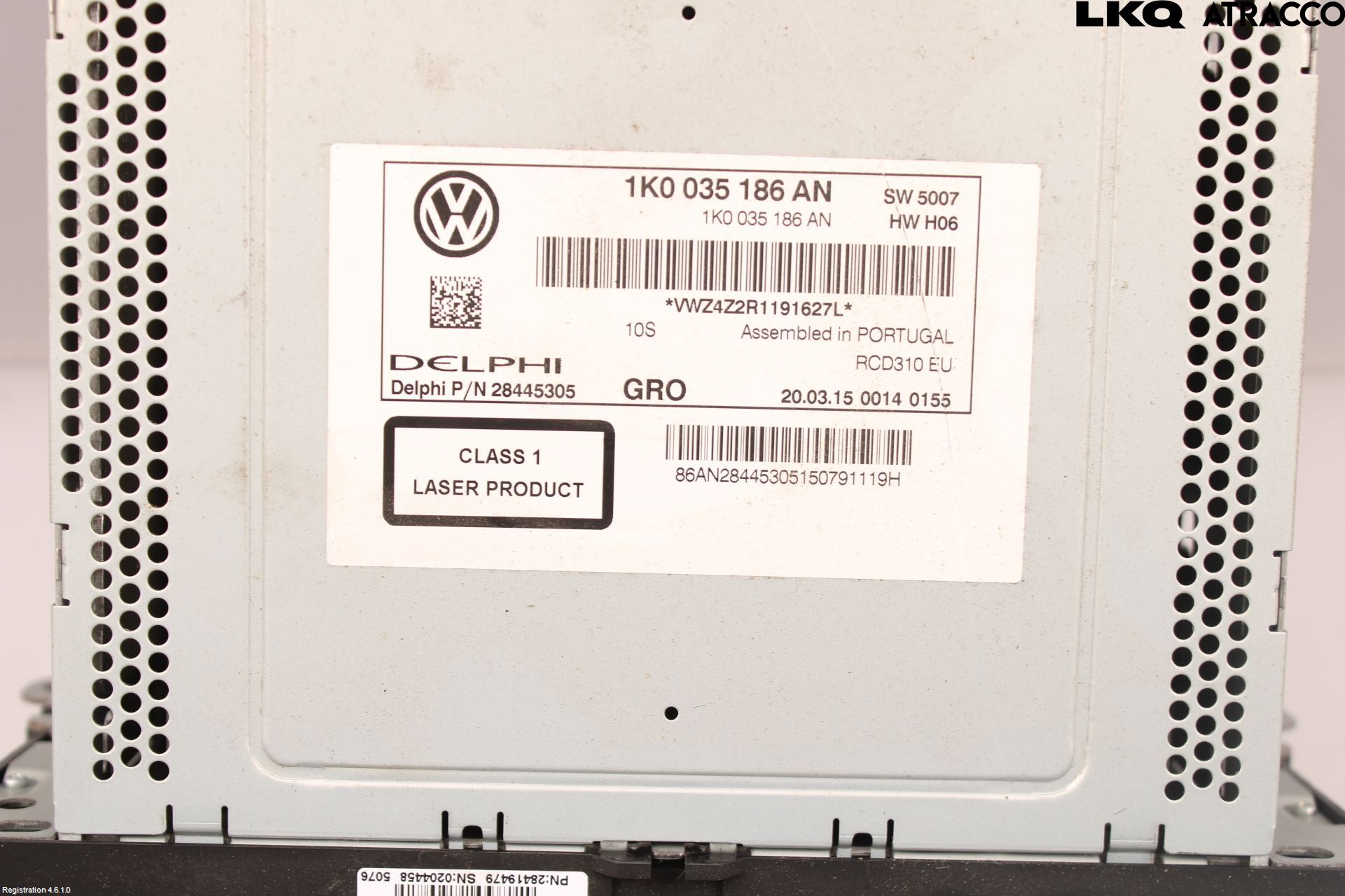 Volkswagen VW CADDY 11-15 Stereo Radio Med Cd