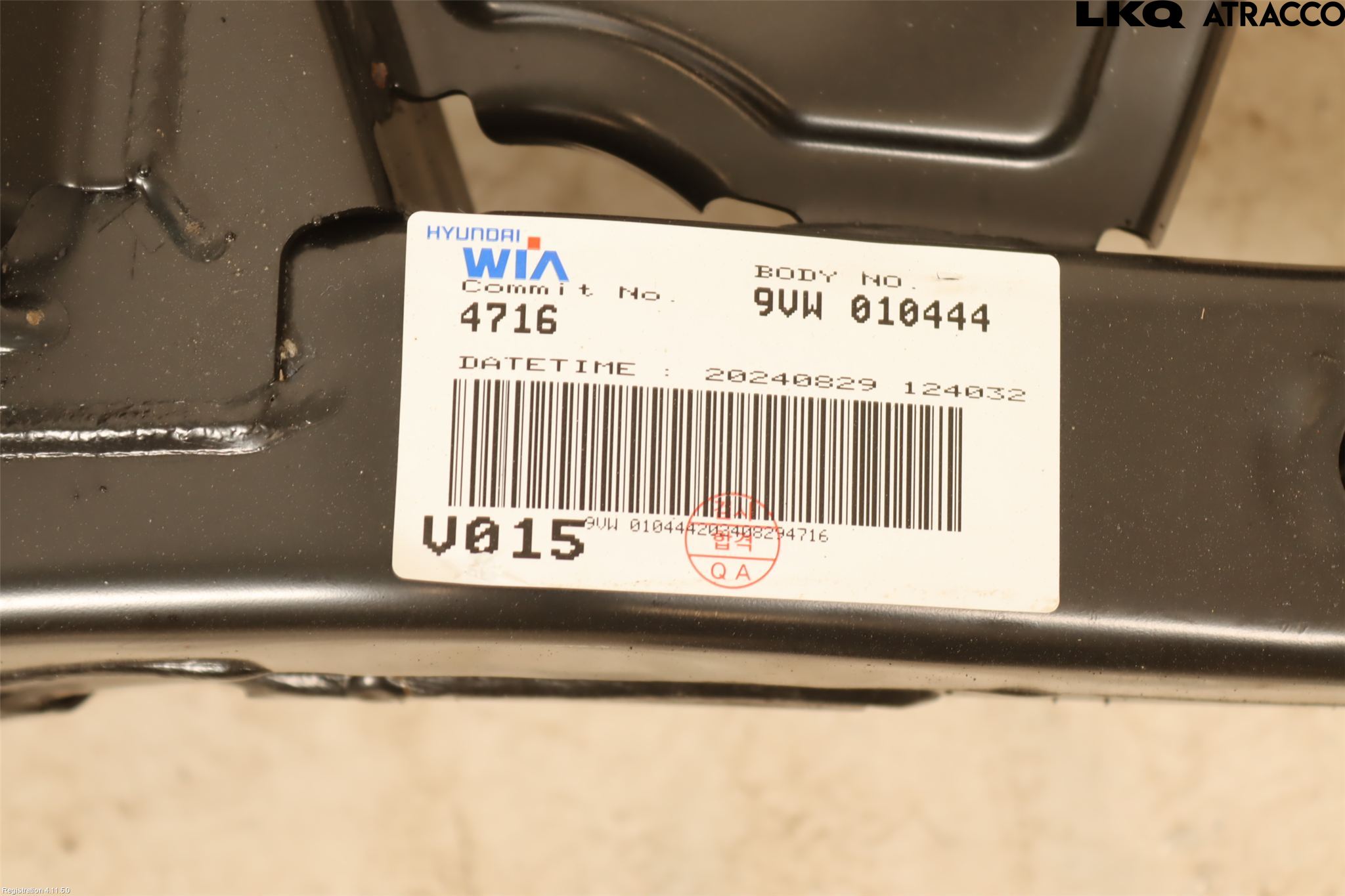 Kia EV3 26->> Bakaksel Feste Travers-Ramme