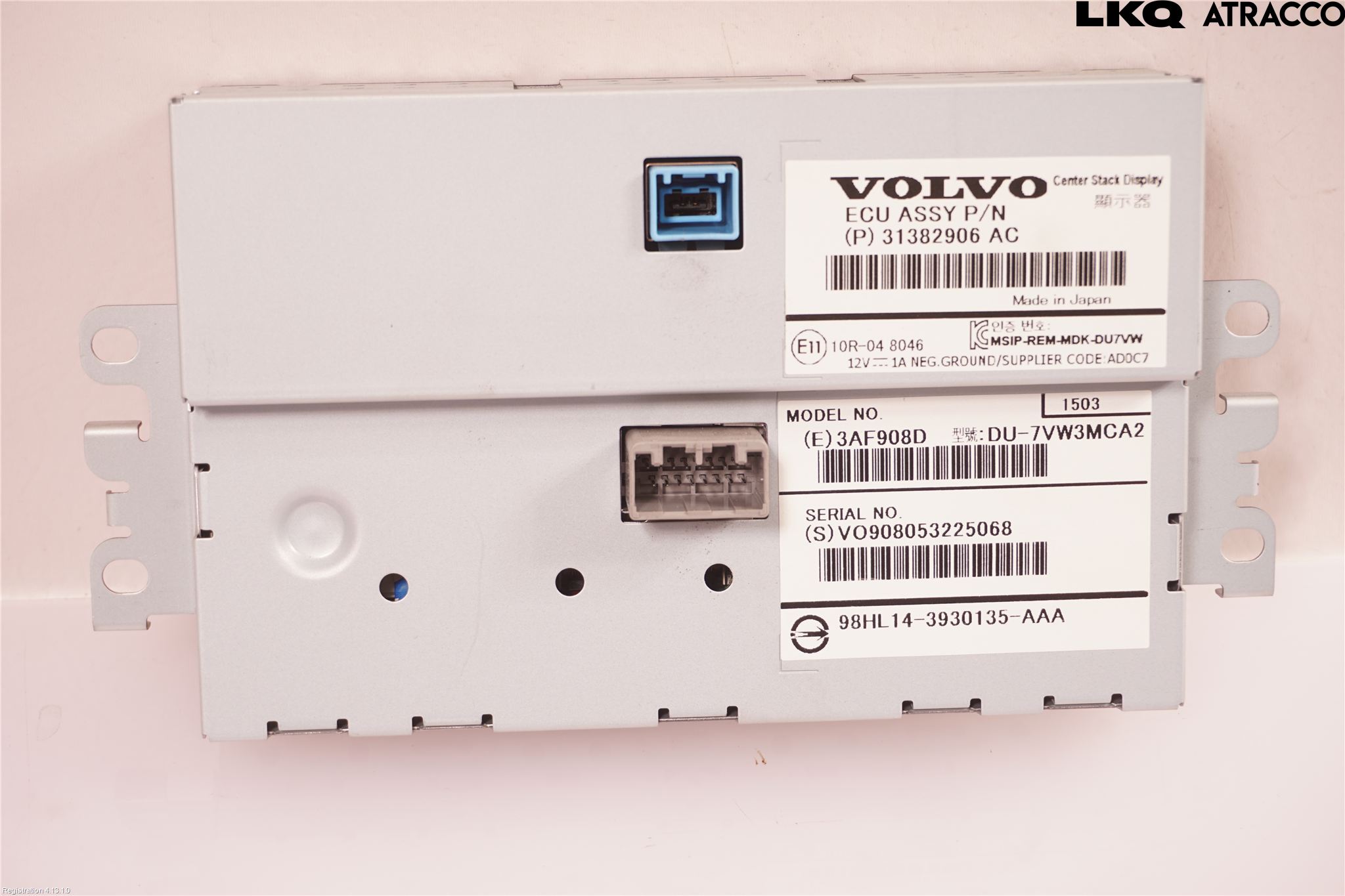 Volvo V70 14-16 Instr Skjerm Dvd-Gps-Ac-Tlf