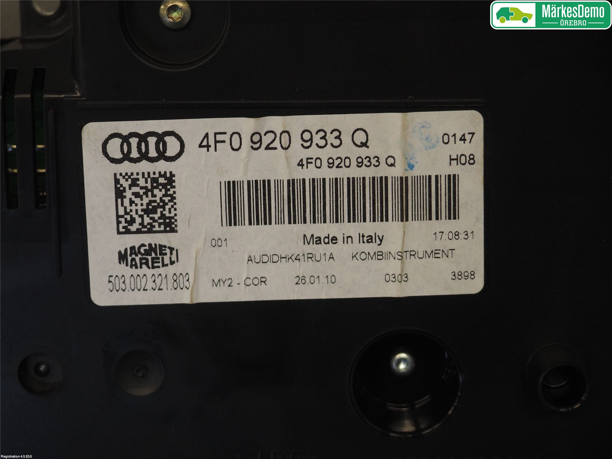 Audi A6/S6     05-11 Instr Kombinert