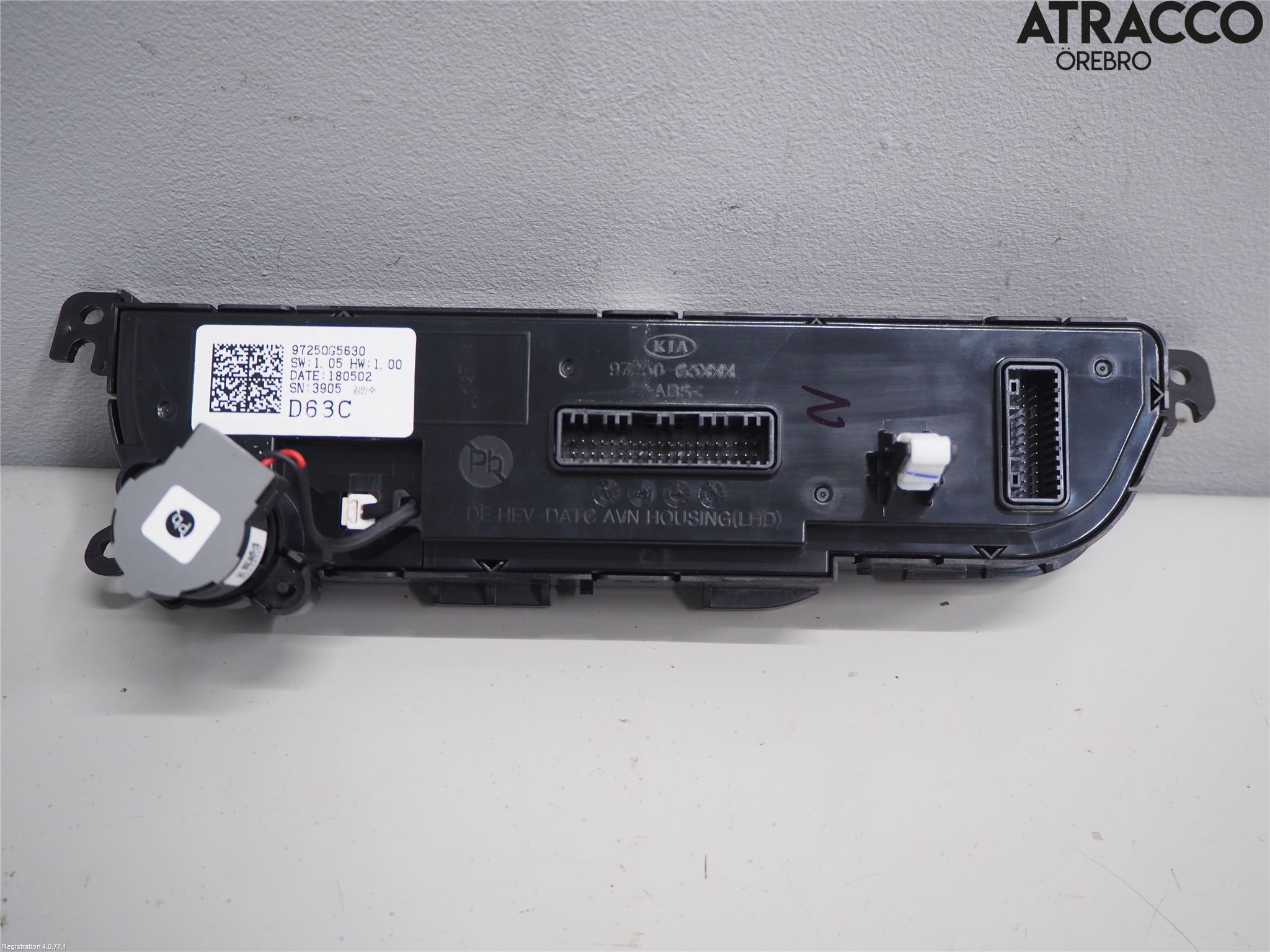 Kia NIRO (DE) 17-22 Varme Ac Betjening-Display
